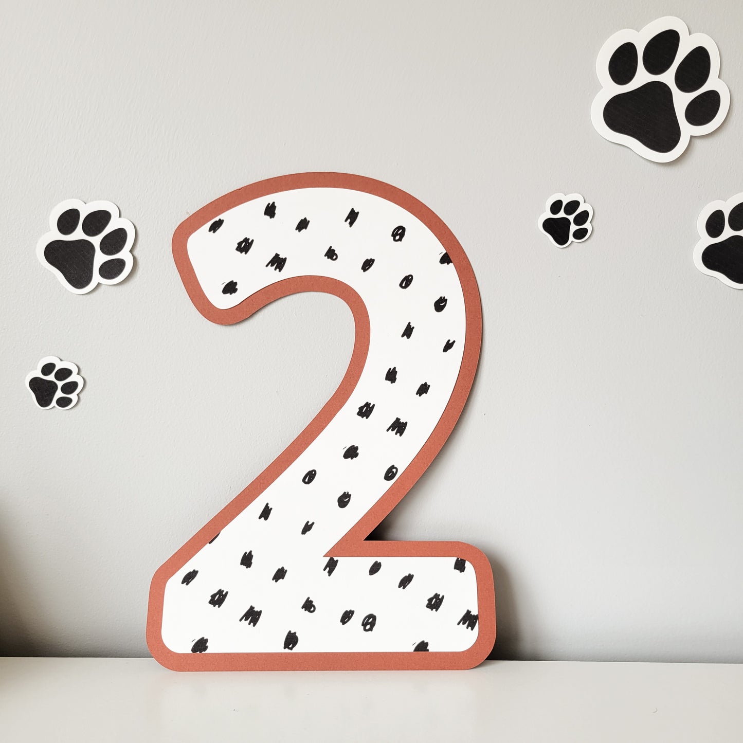 Affiche mural chiffre / Chien