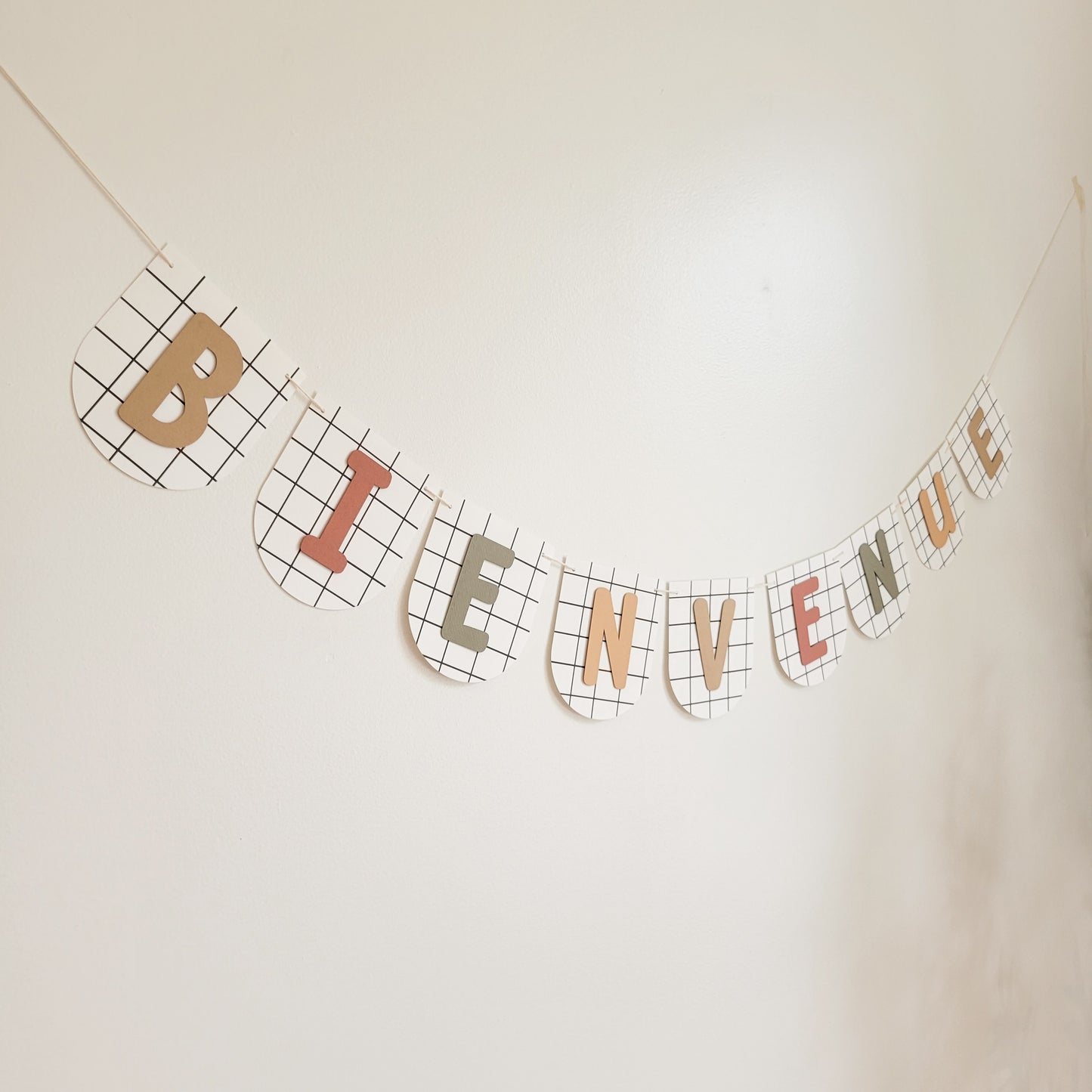 Banderole Bienvenue / Carreauté