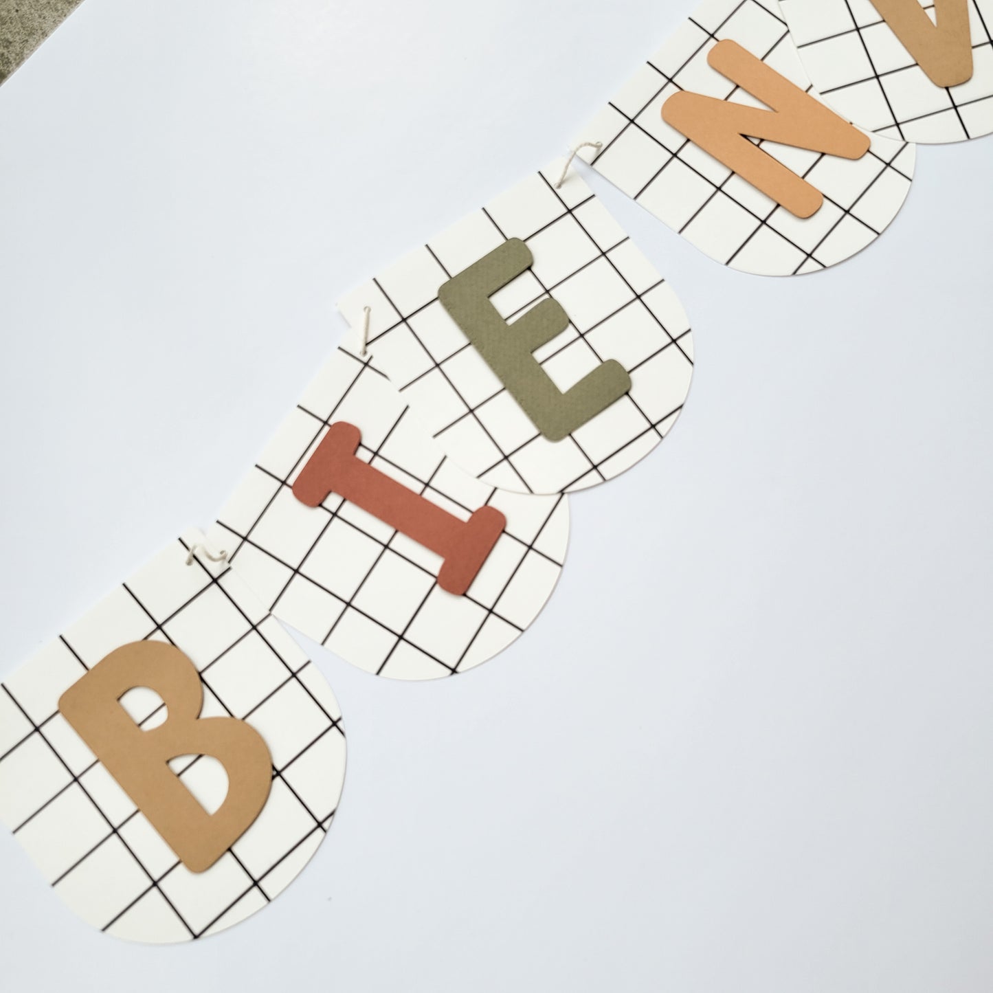 Banderole Bienvenue / Carreauté
