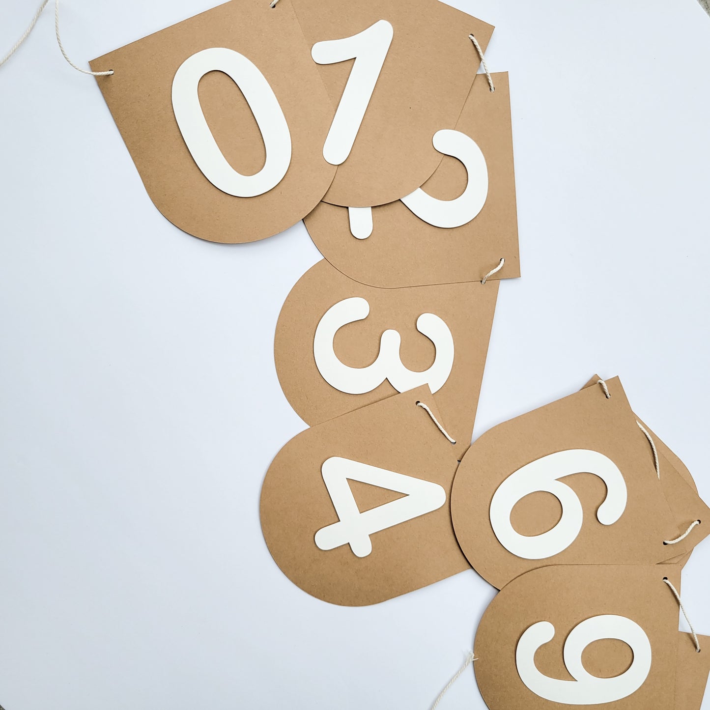 Number banner / Kraft