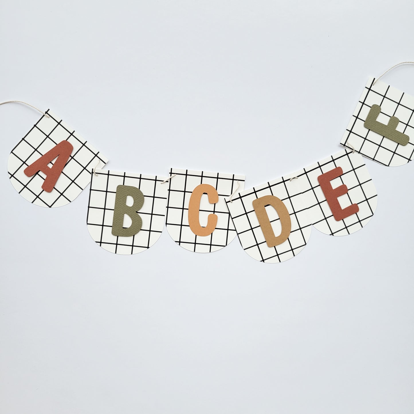 Banderole Alphabet / Carreauté