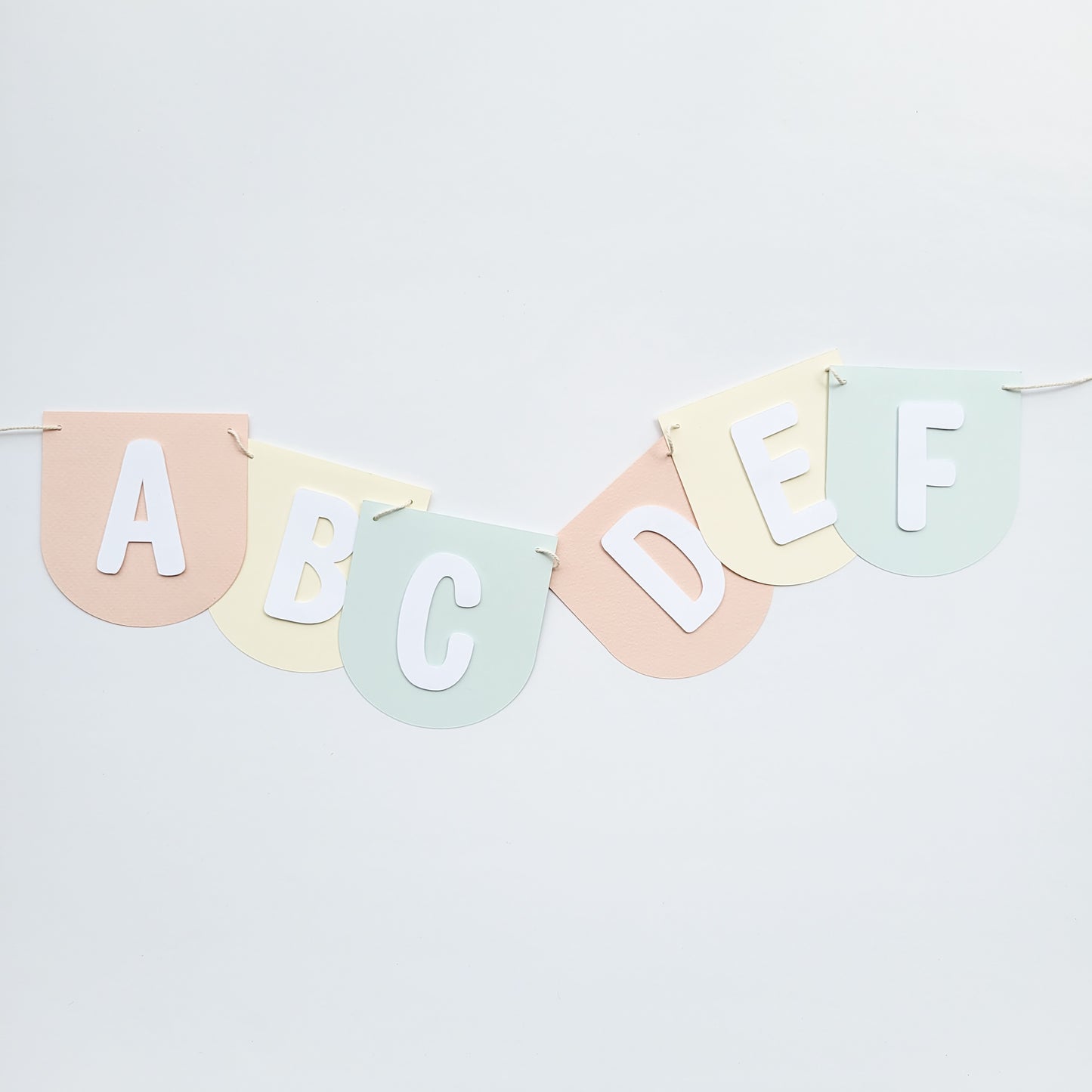 Banderole Alphabet / Pastel