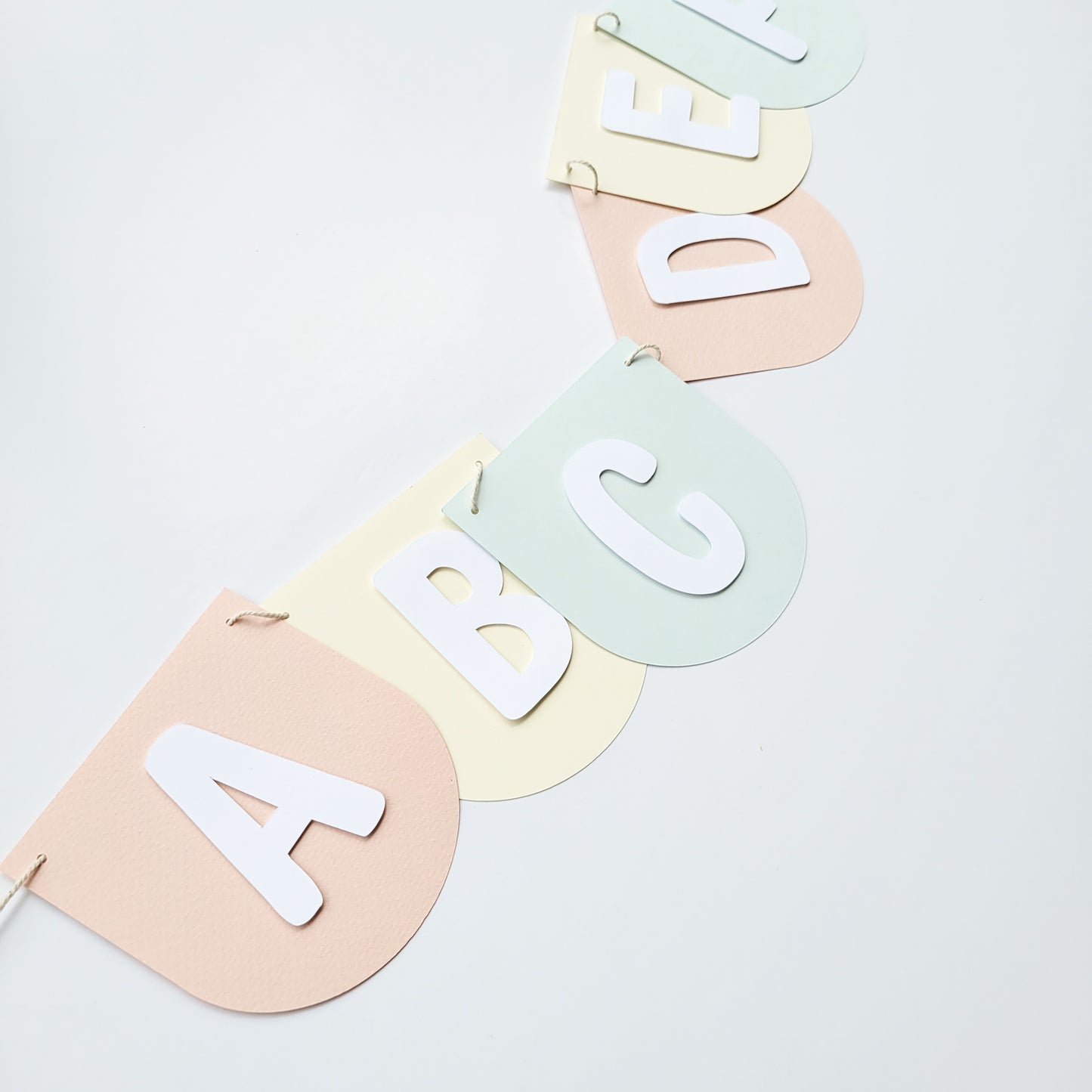 Banderole Alphabet / Pastel