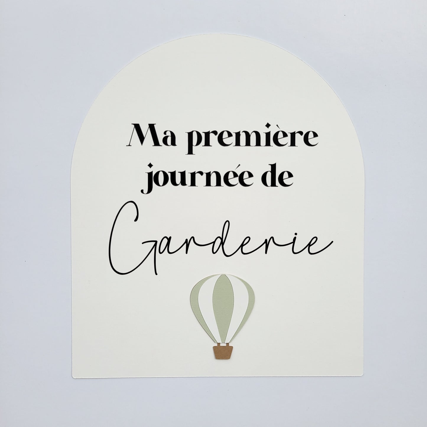 Affiche ''ma première journée de'' (Motif au choix) / Écriture noire