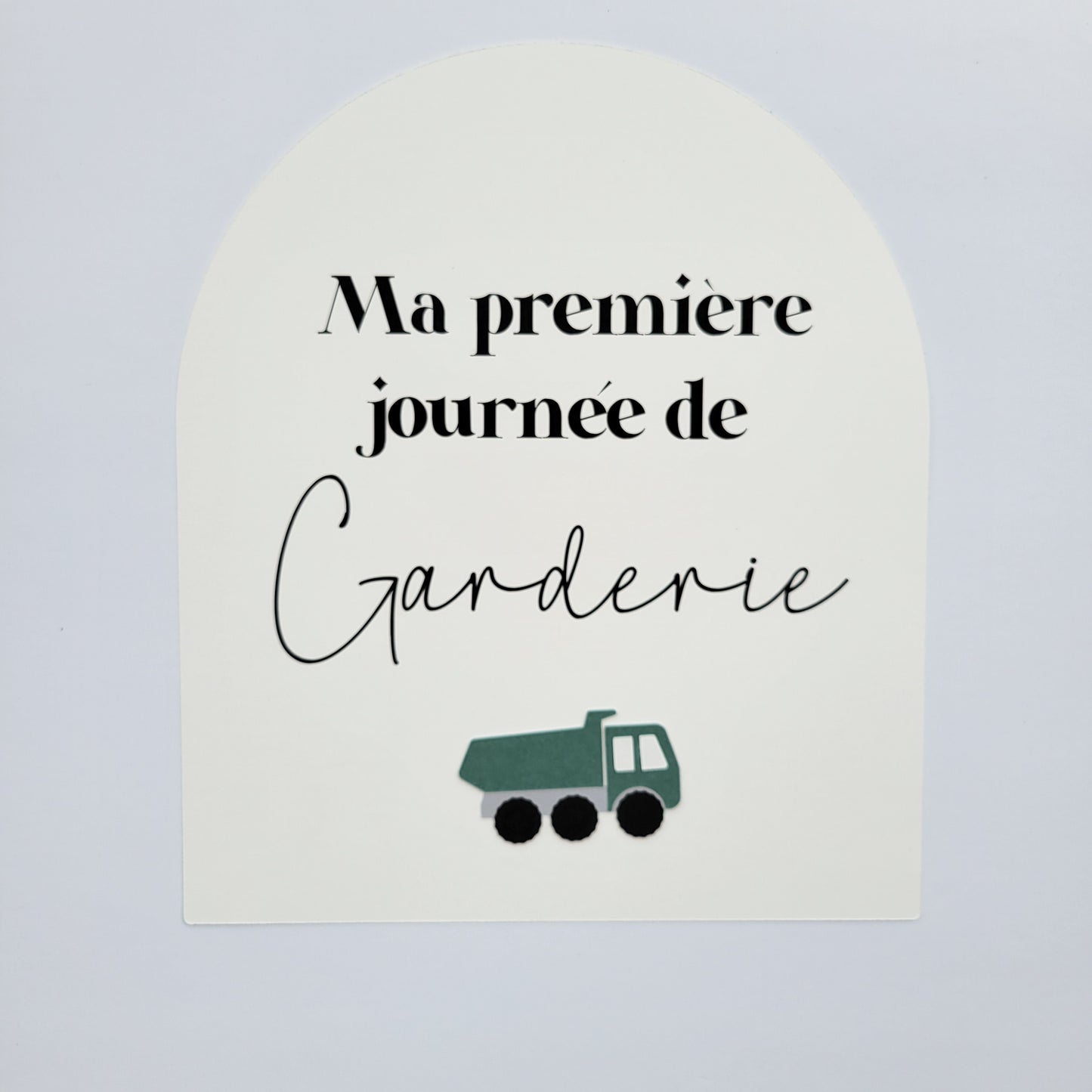 Affiche ''ma première journée de'' (Motif au choix) / Écriture noire