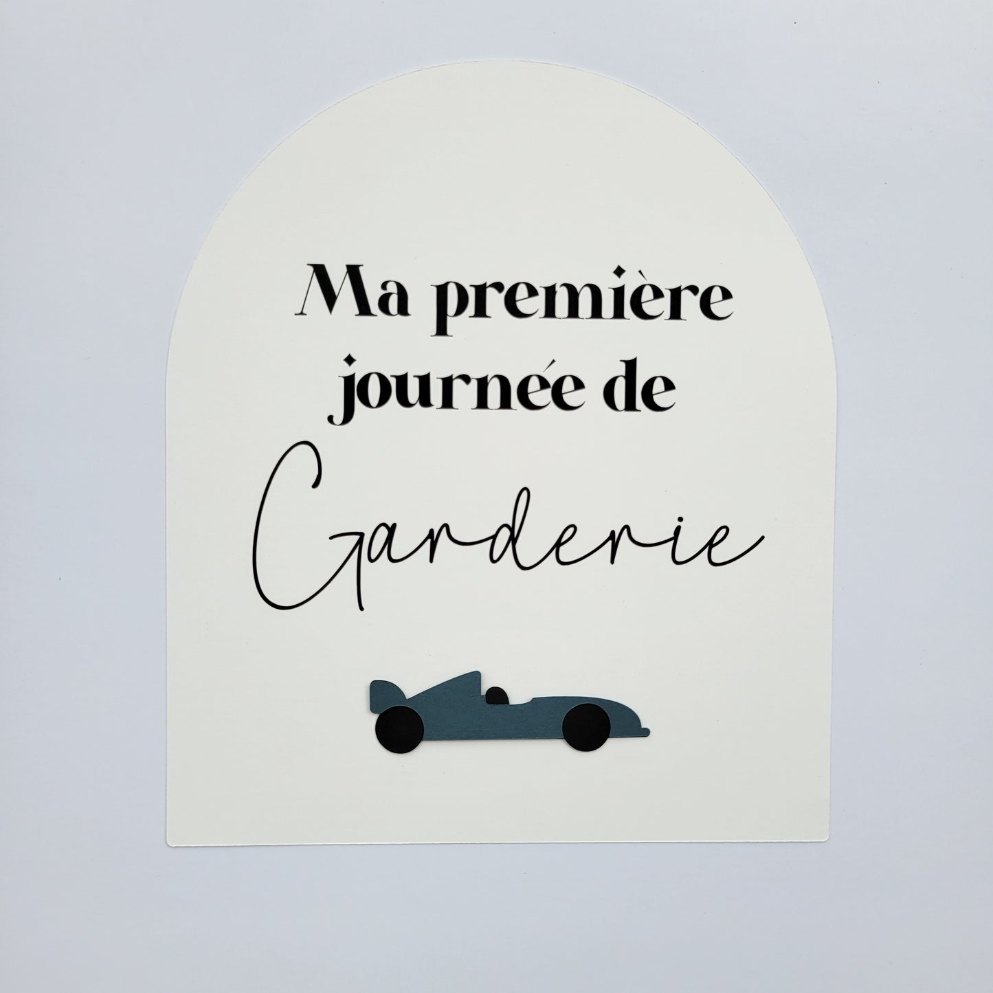 Affiche ''ma première journée de'' (Motif au choix) / Écriture noire