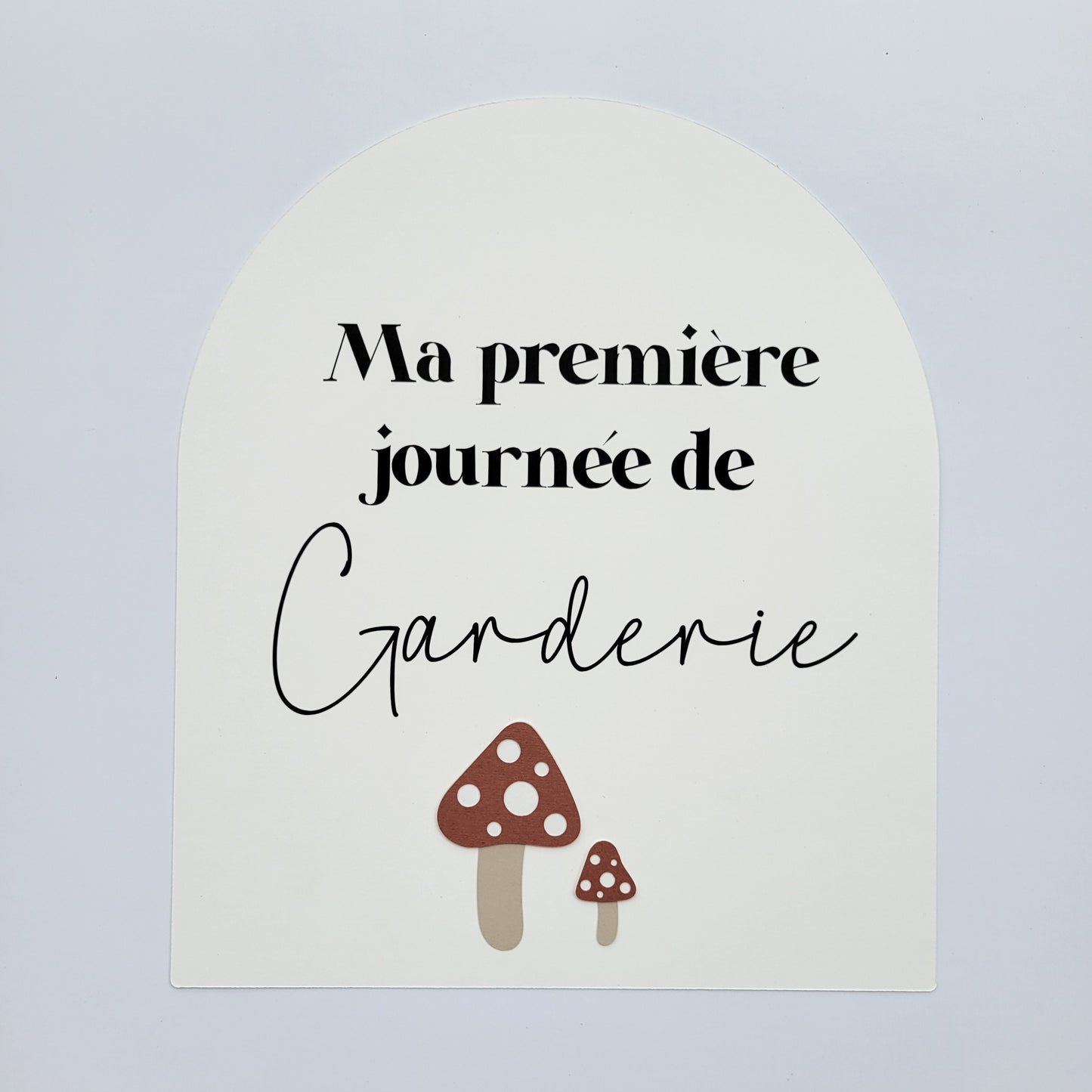 Affiche ''ma première journée de'' (Motif au choix) / Écriture noire
