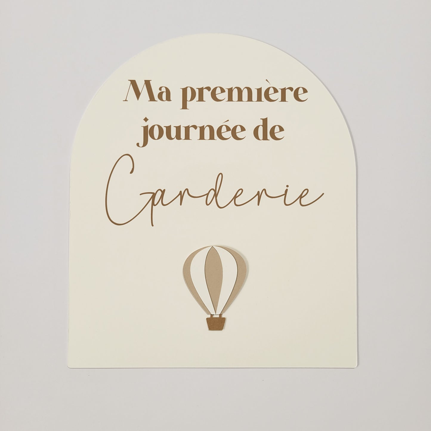 Affiche ''ma première journée de'' (Motif au choix) / Écriture kraft