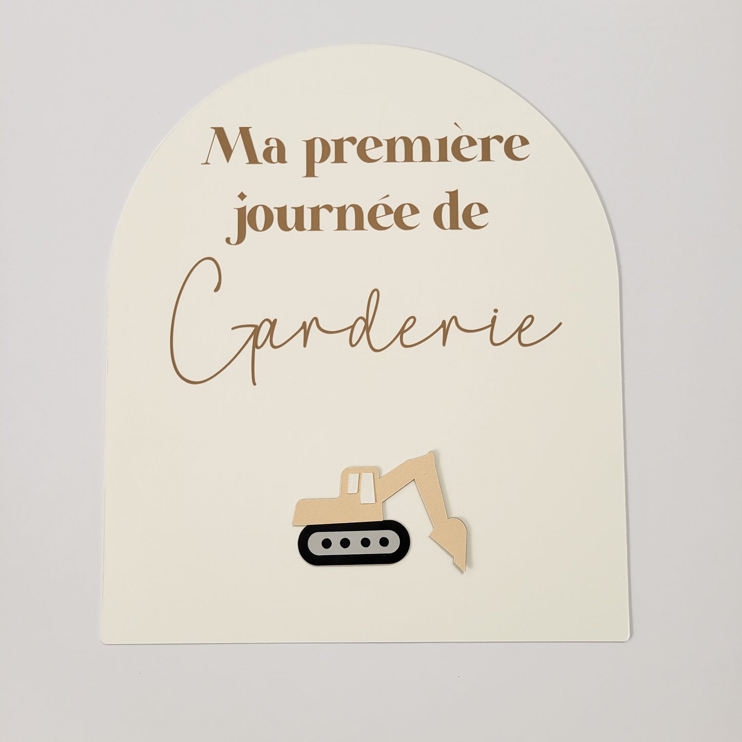 Affiche ''ma première journée de'' (Motif au choix) / Écriture kraft