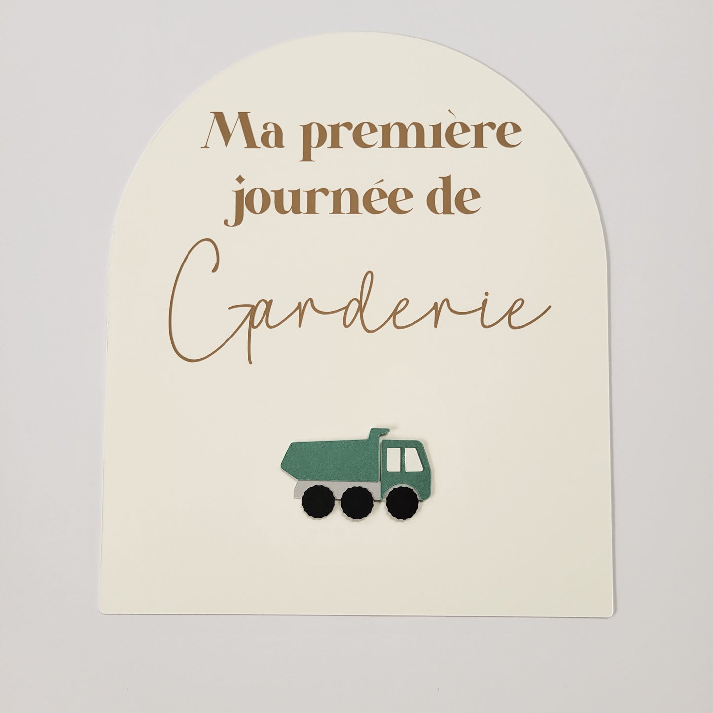 Affiche ''ma première journée de'' (Motif au choix) / Écriture kraft