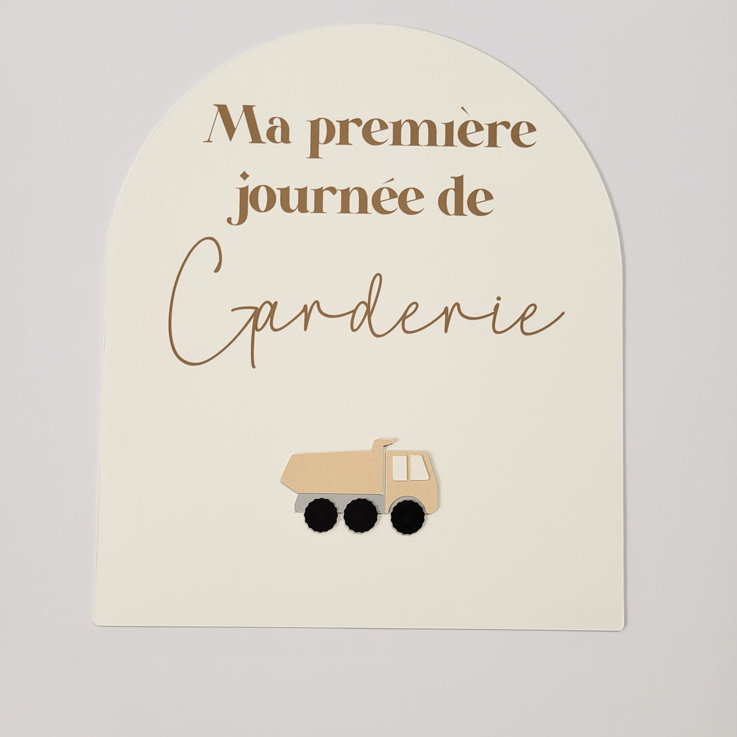 Affiche ''ma première journée de'' (Motif au choix) / Écriture kraft