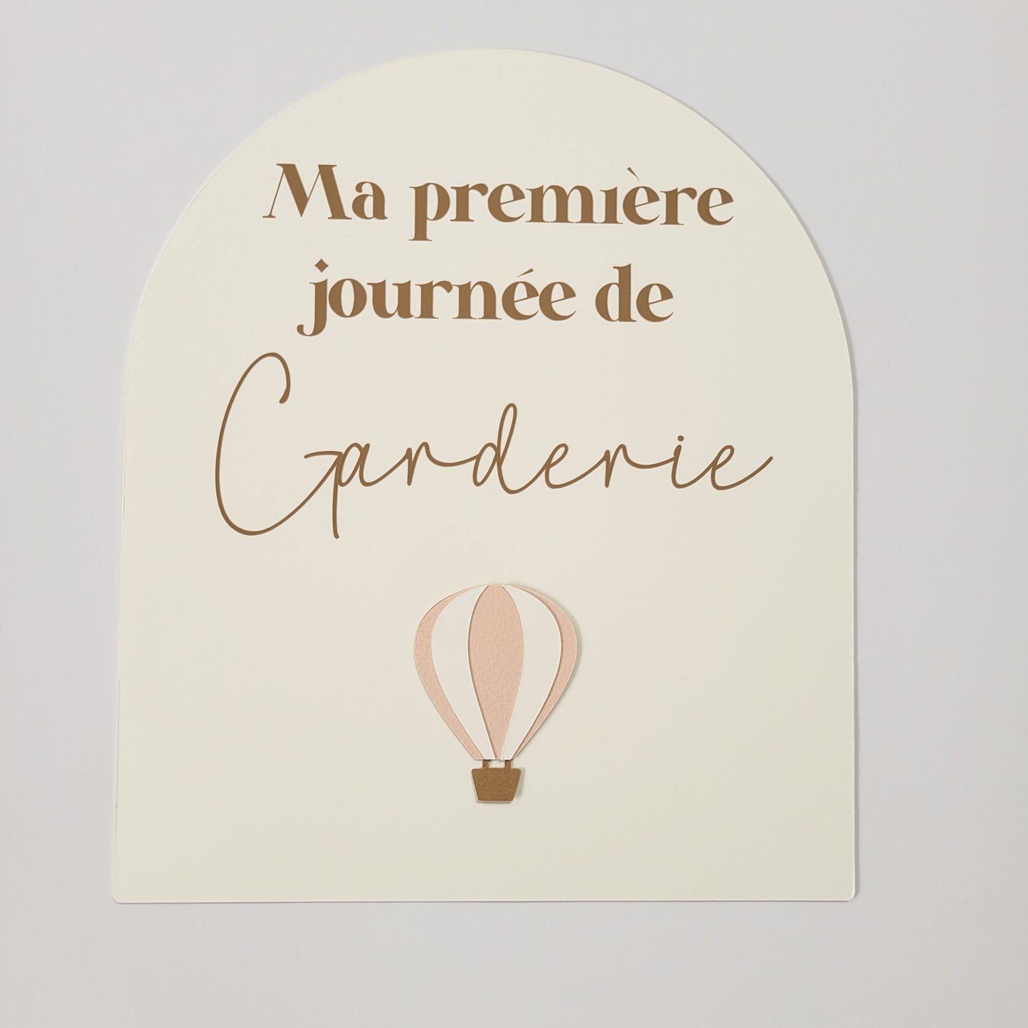Affiche ''ma première journée de'' (Motif au choix) / Écriture kraft