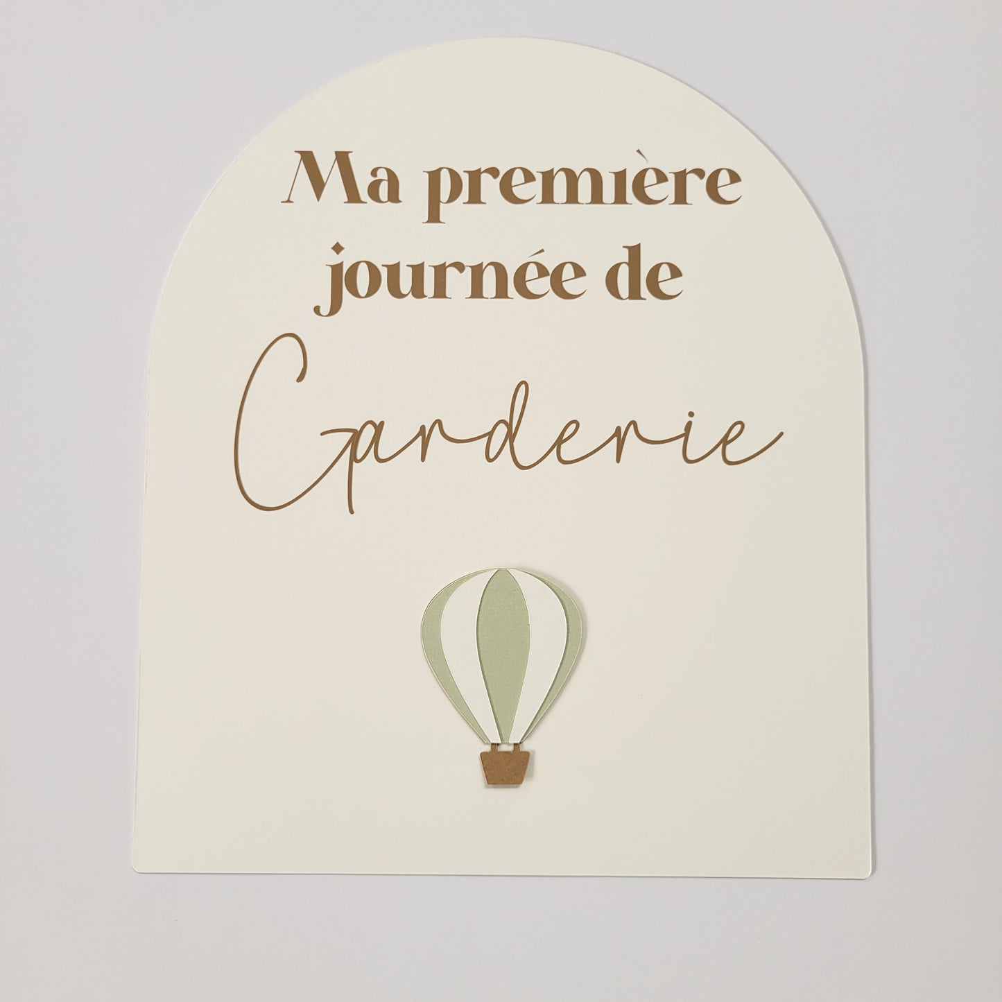 Affiche ''ma première journée de'' (Motif au choix) / Écriture kraft