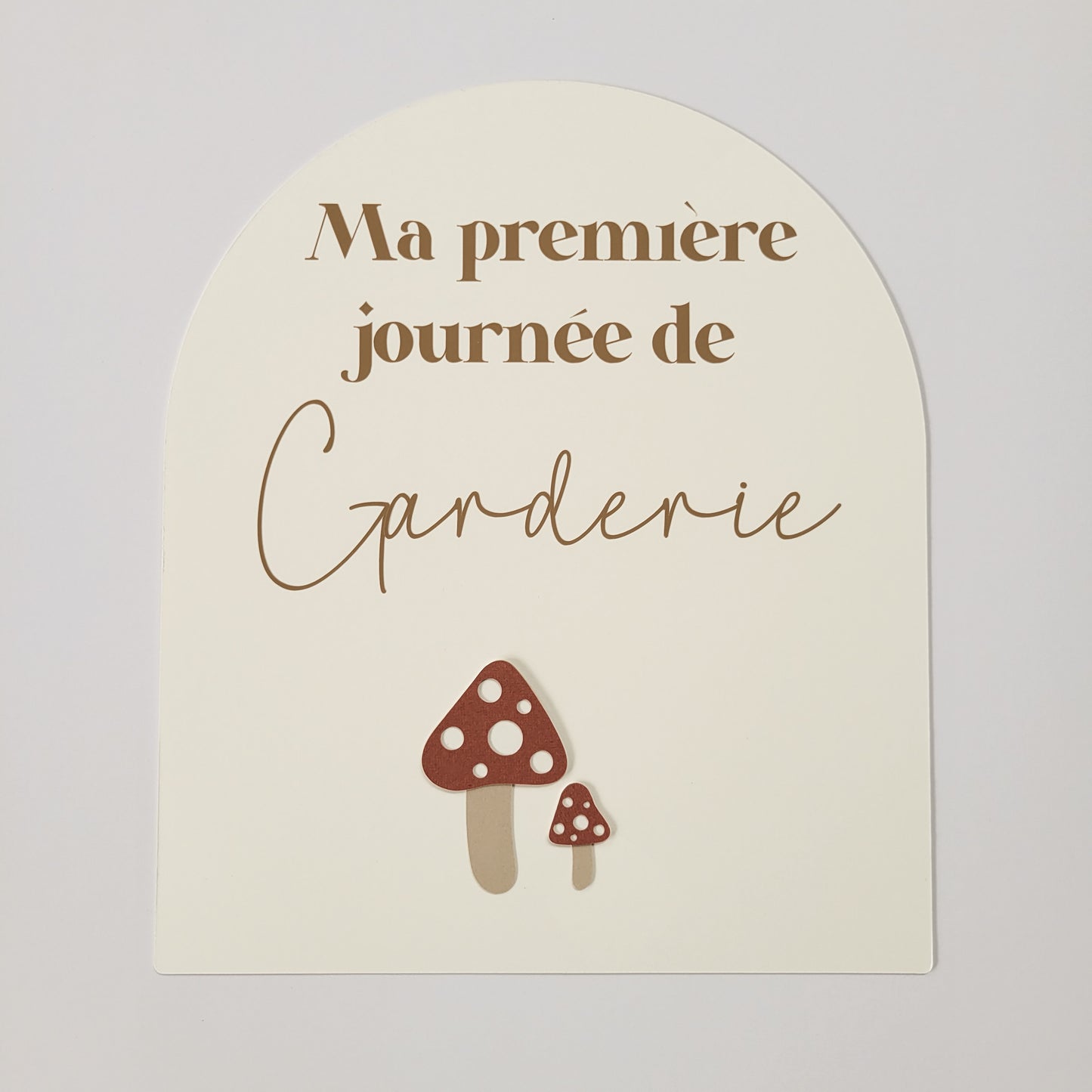Affiche ''ma première journée de'' (Motif au choix) / Écriture kraft