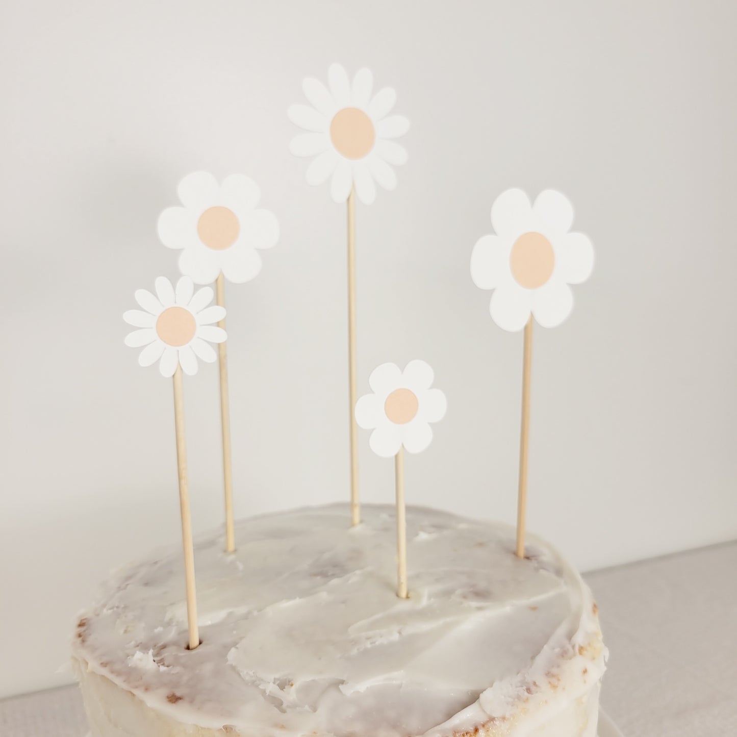 Ensemble (6) de toppers à gâteau Fleurs / Daisy