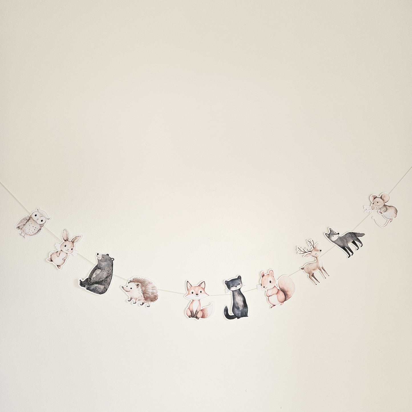 Decorative garland / Forest animals