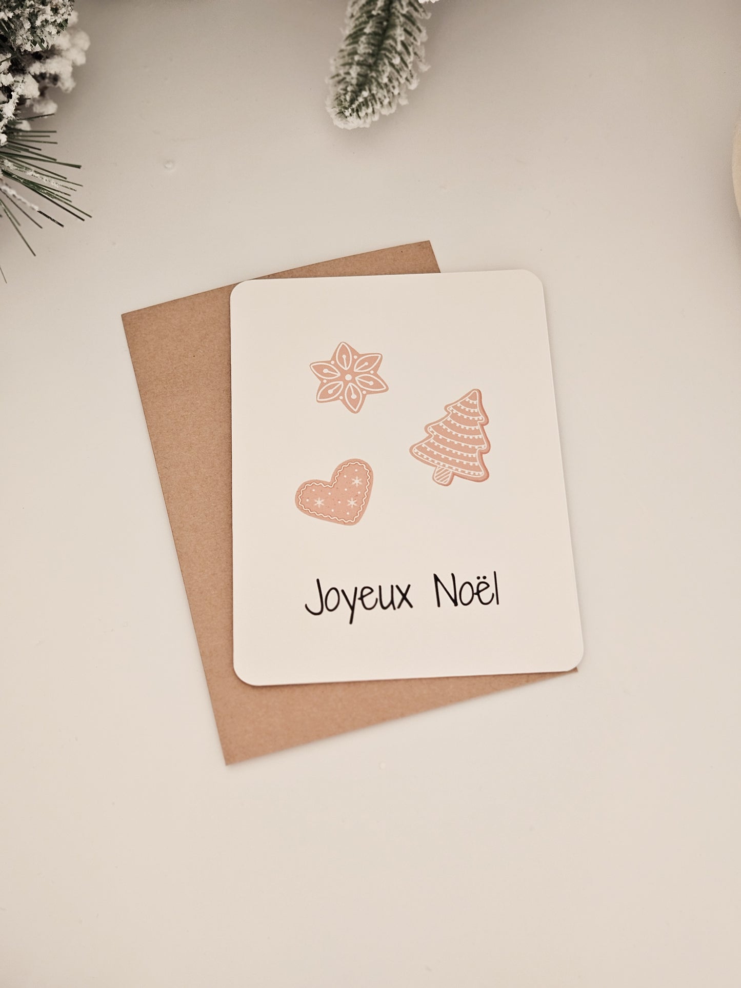 Carte de Noël / Pain d'épices Biscuits