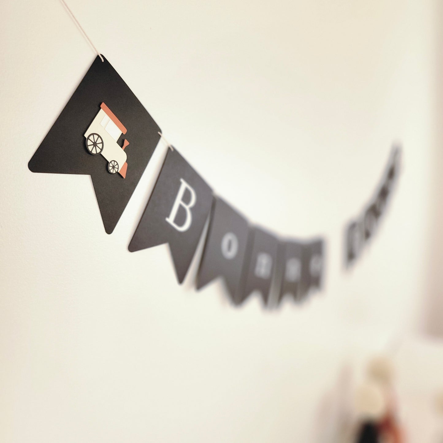 Happy Black Day Banner / Train
