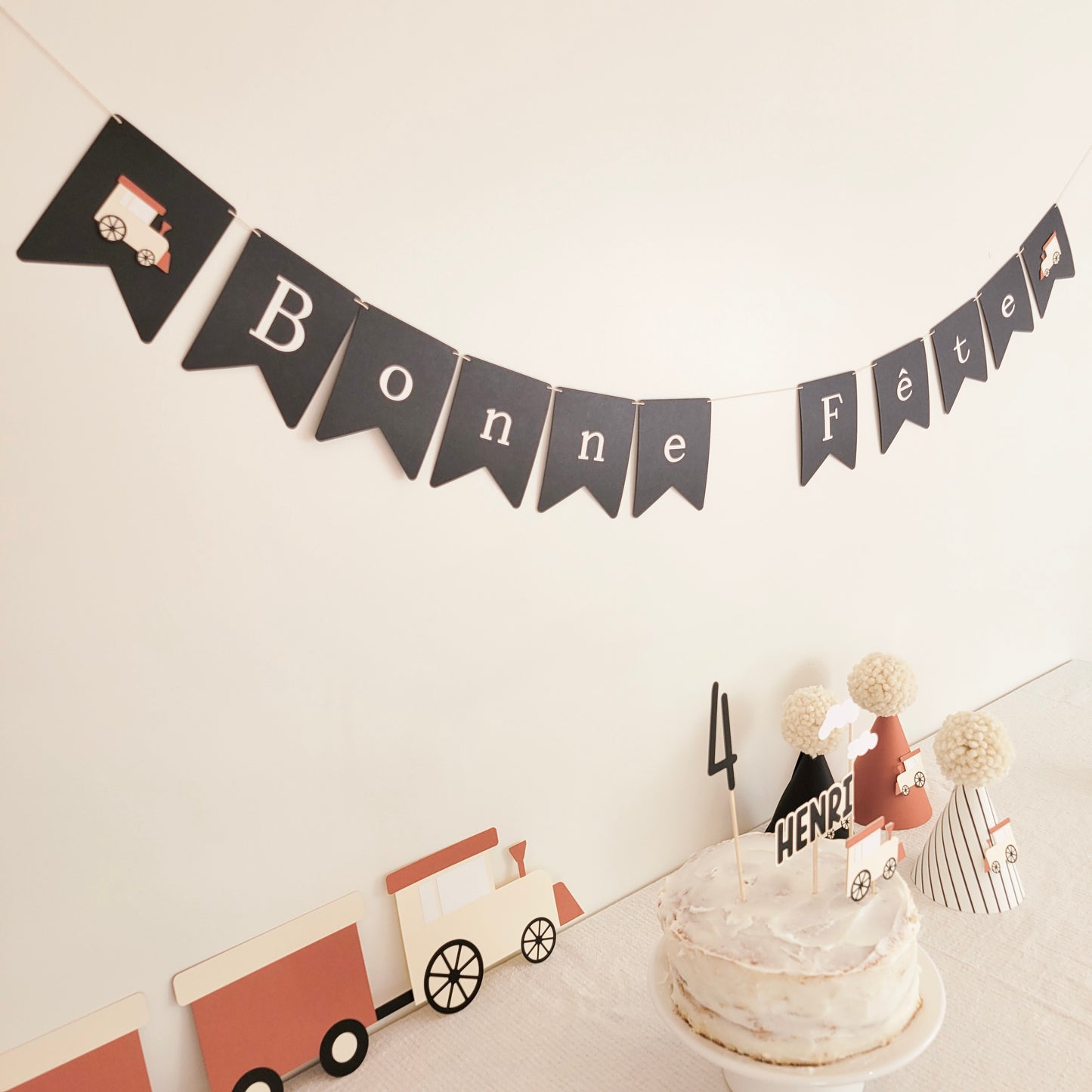 Happy Black Day Banner / Train