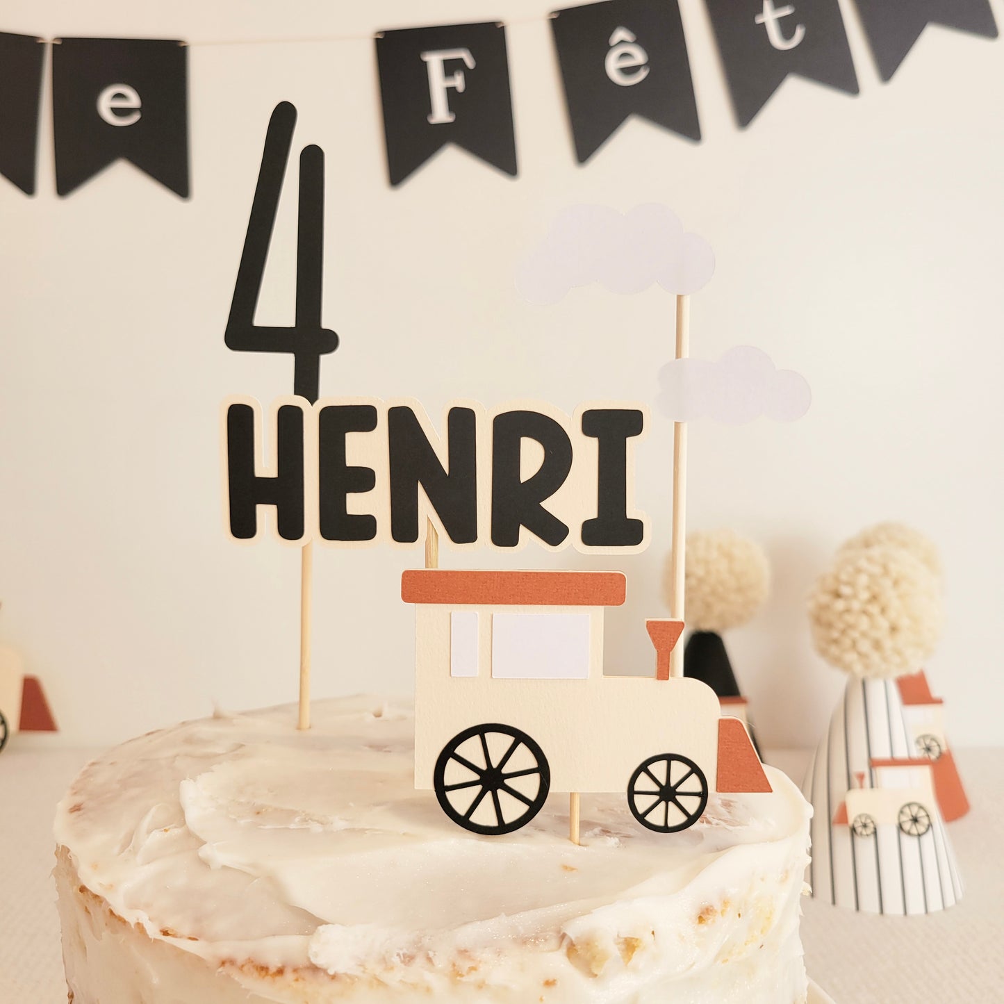 Ensemble Toppers à gâteau / Train