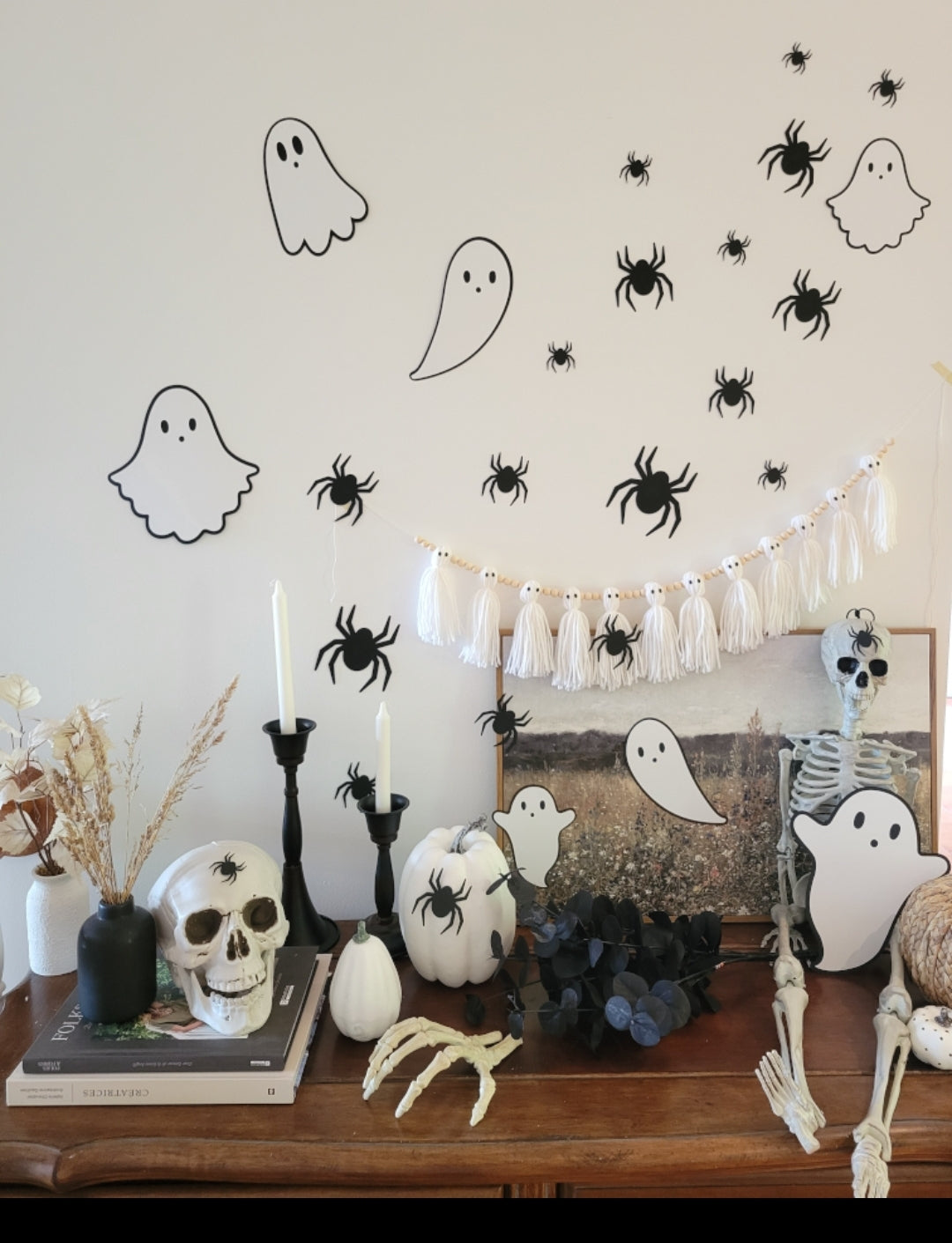 Araignées autocollantes/ Noires