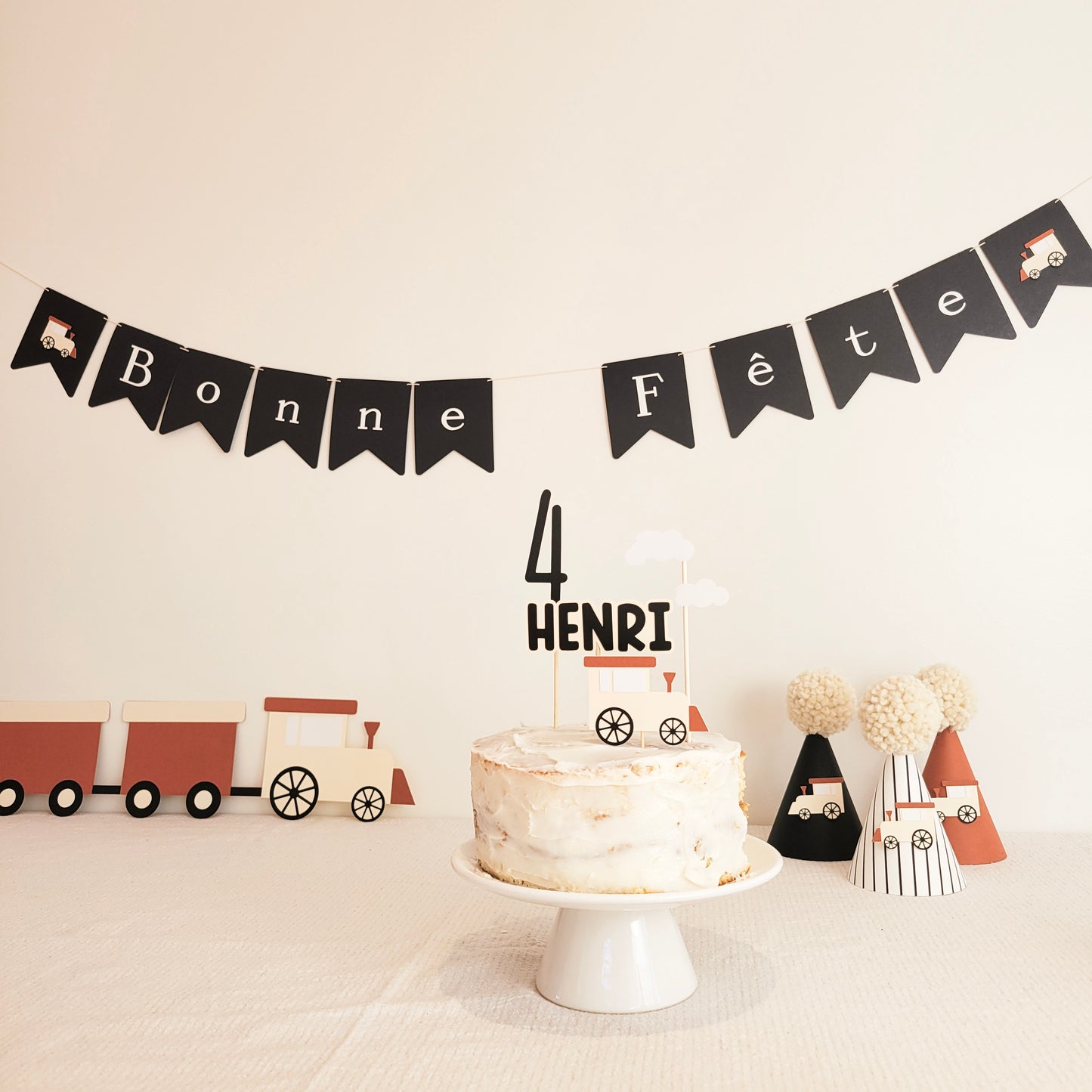 Ensemble Toppers à gâteau / Train