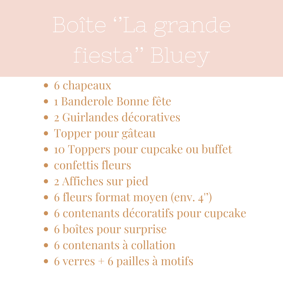 Boîte ''Bluey & Fleurs''