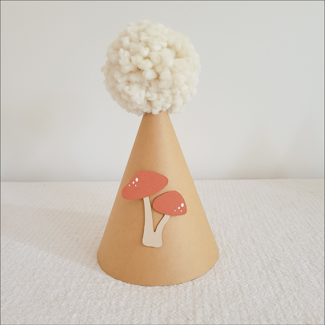 Patterned Party Hat / Mushroom