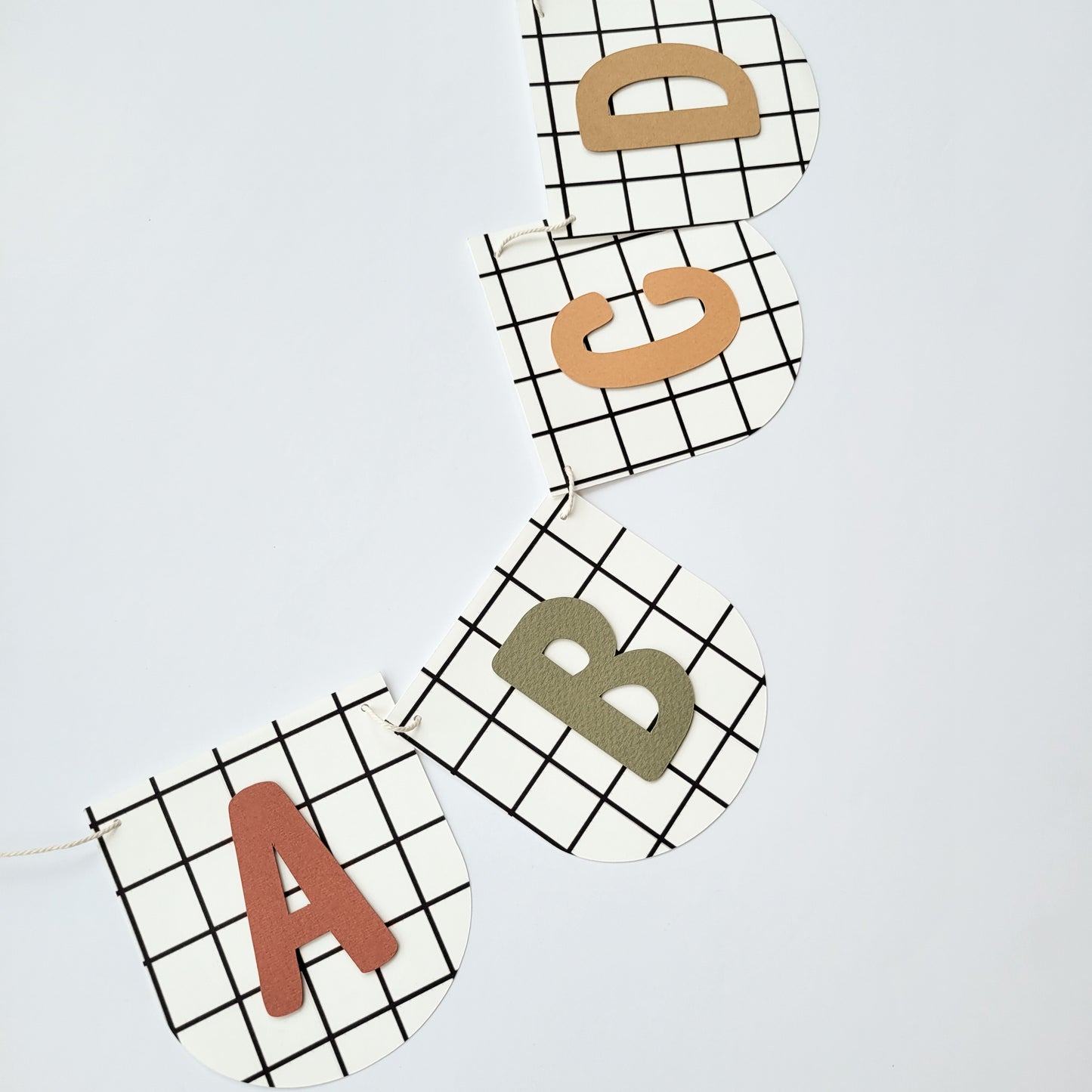 Banderole Alphabet / Carreauté