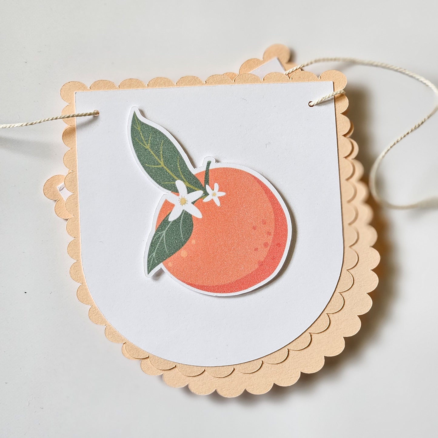 "One" garland for high chair / Clementine