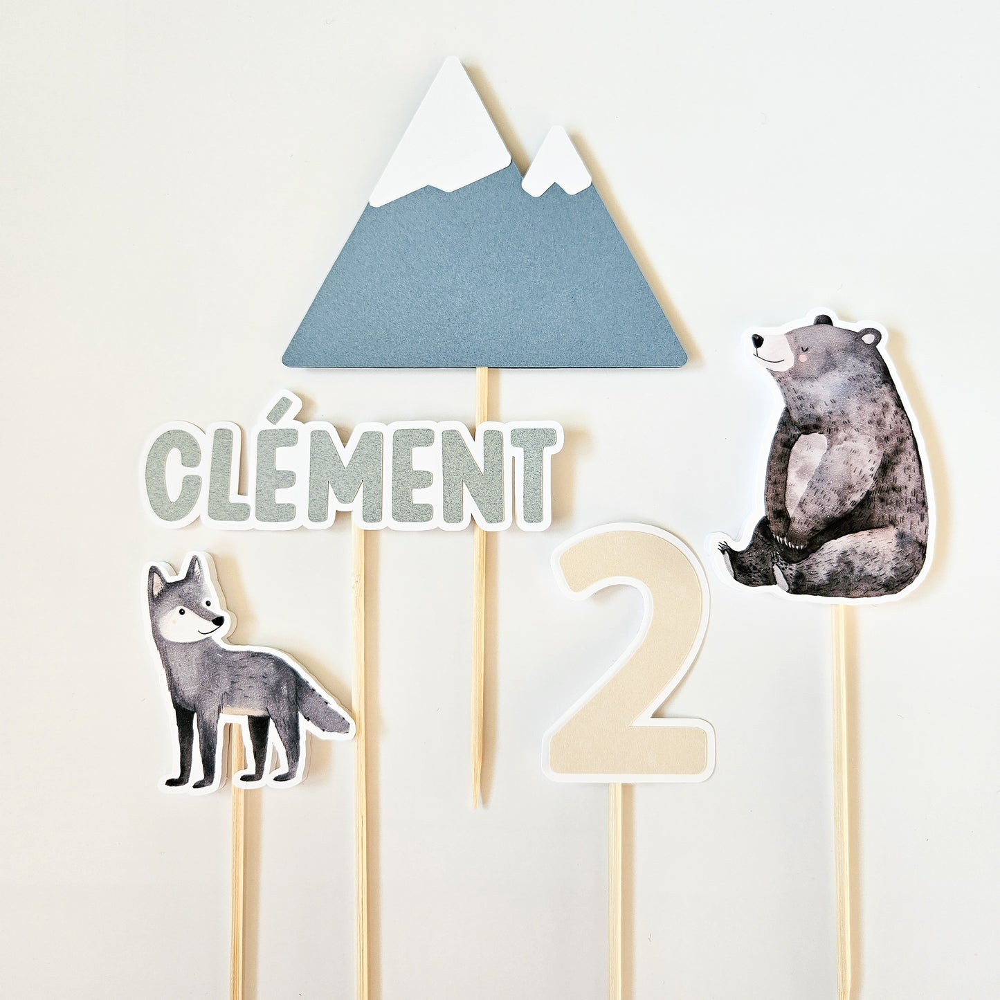 Cake topper / Forest animals