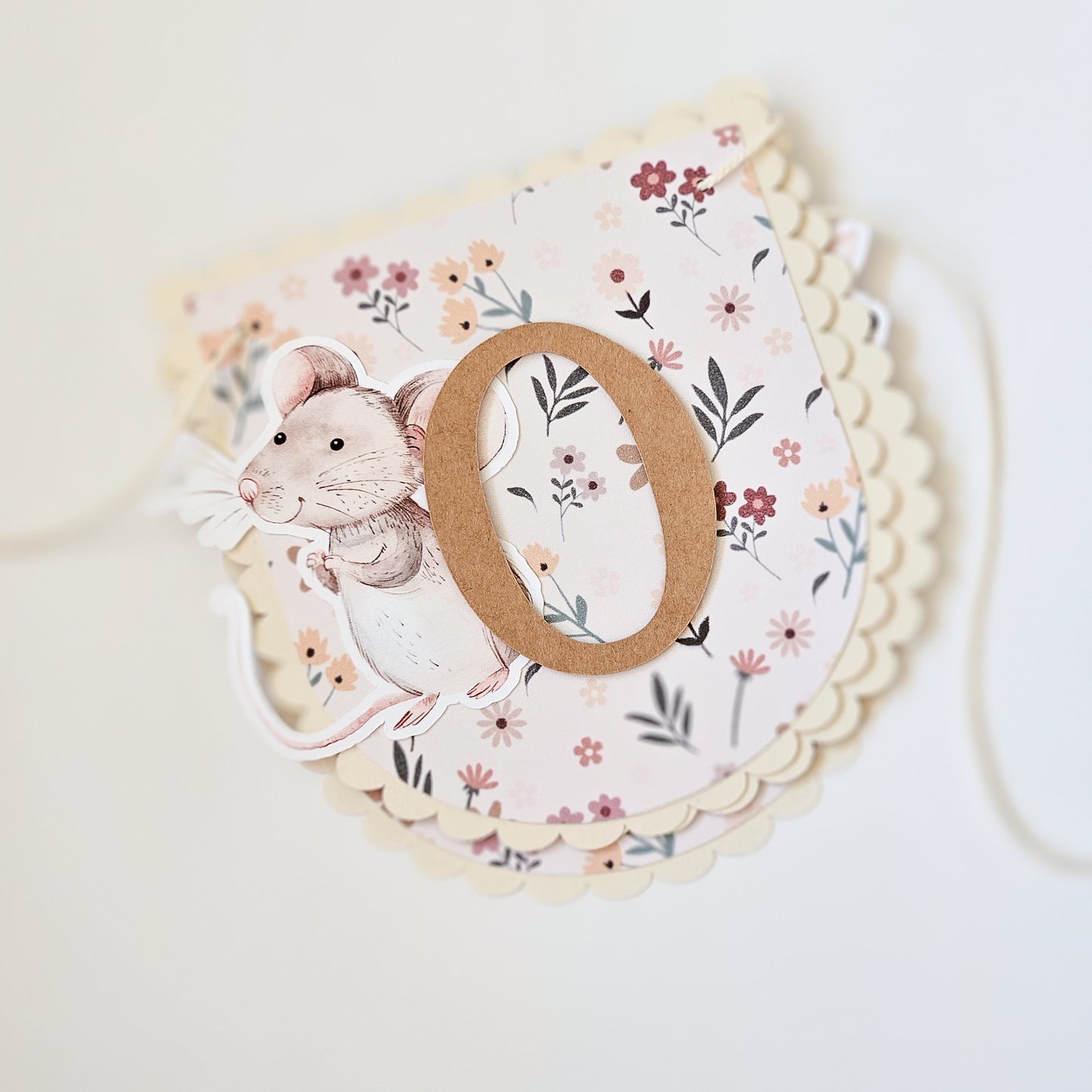 "One" High Chair Garland / Autumn Flowers