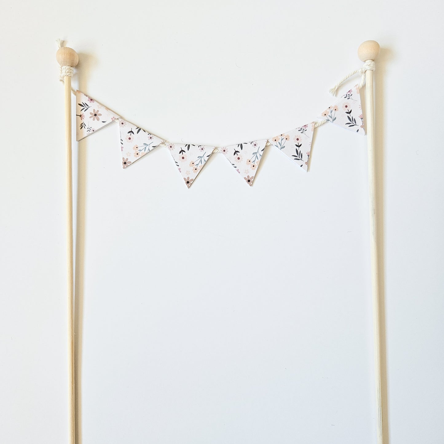 Mini floral pennant cake topper / Forest animals