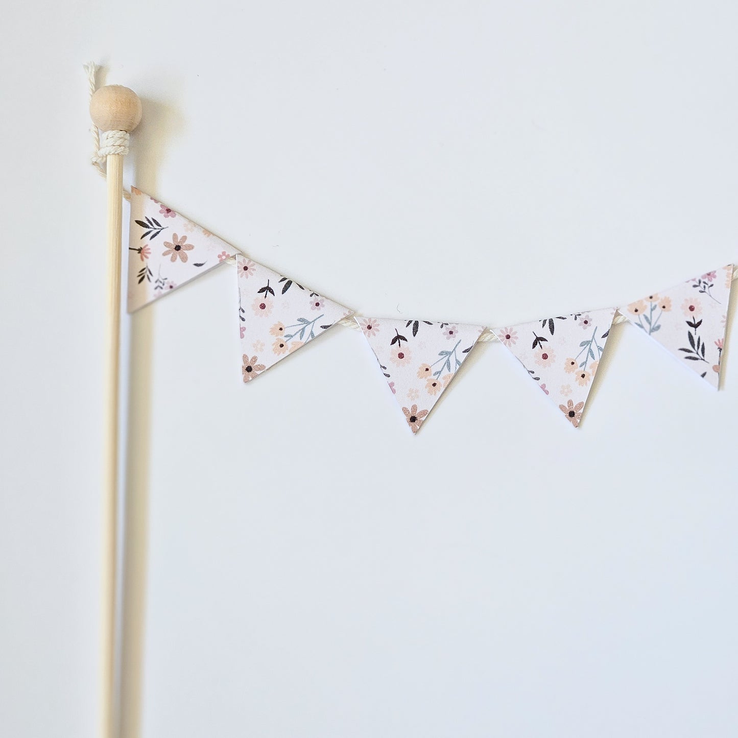 Mini floral pennant cake topper / Forest animals