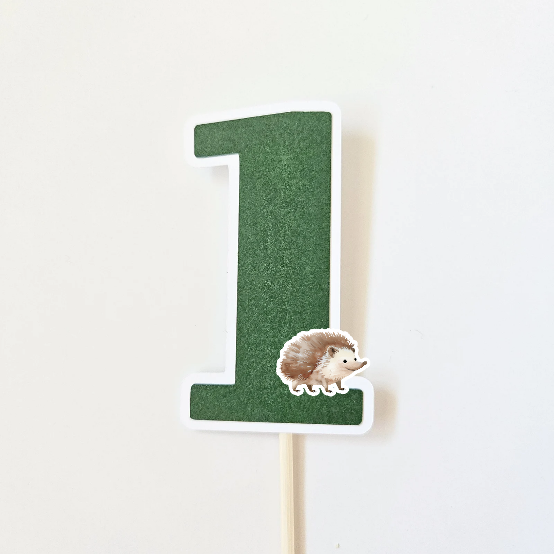 Green number topper / Animal choice