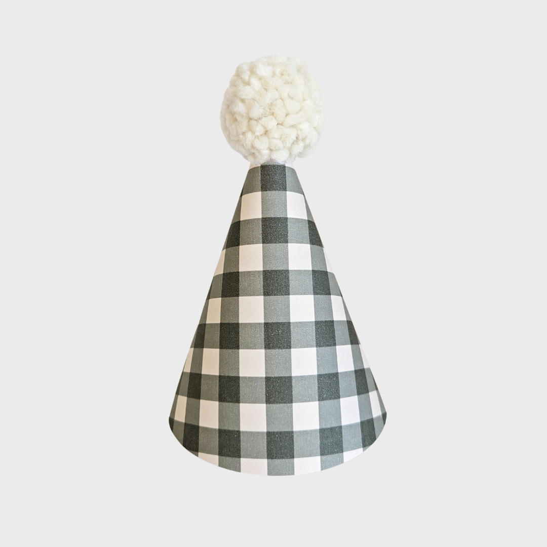 Hat Set / Forest Green Gingham