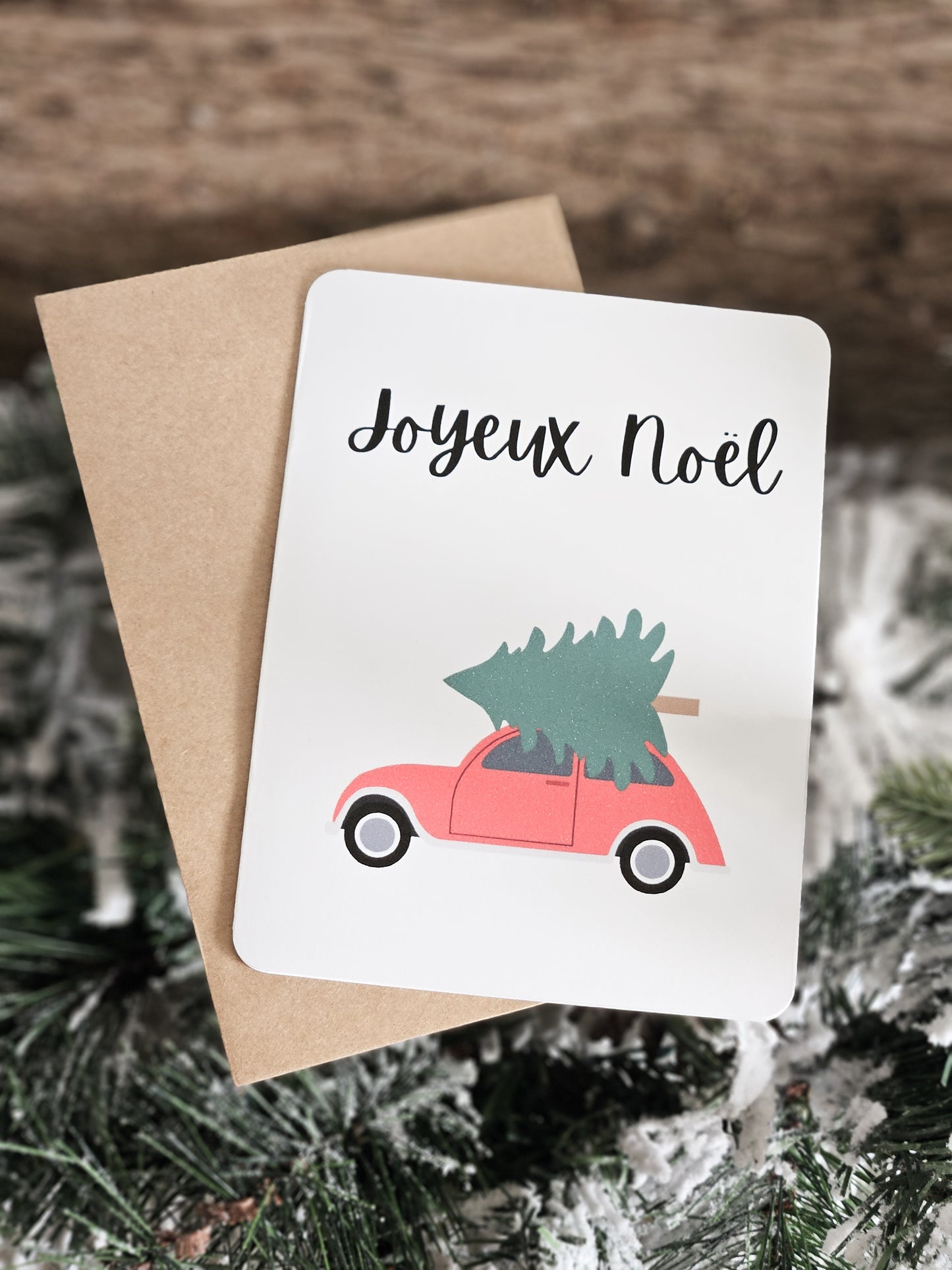 Carte de Noël / Classique VOITURE