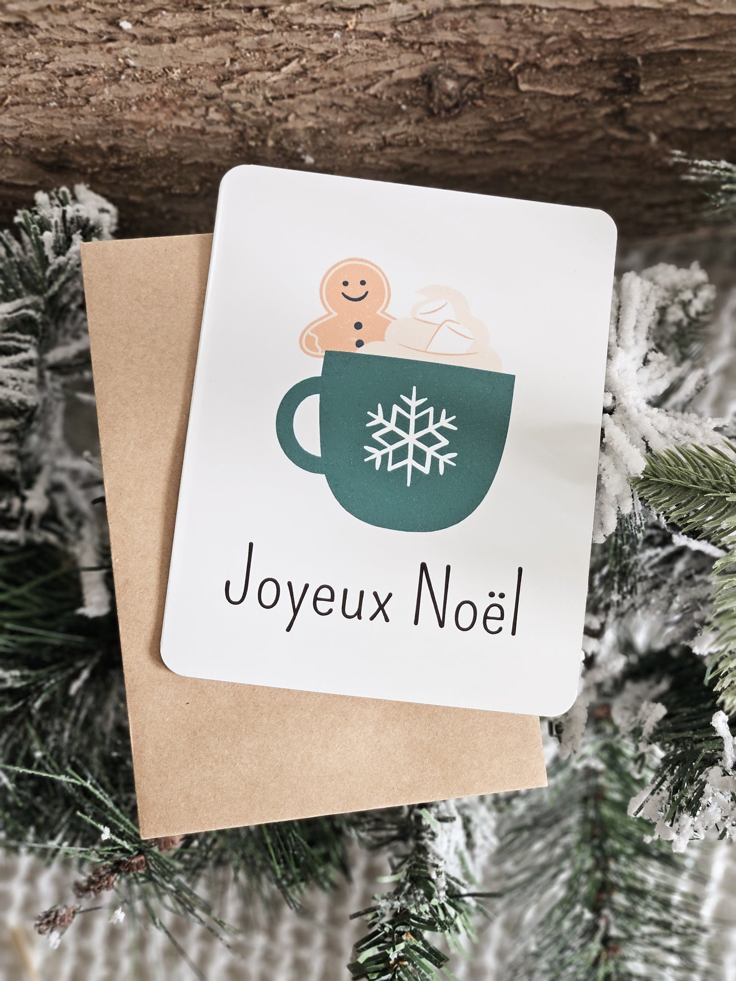 Carte de Noël / Classique CHOCOLAT CHAUD