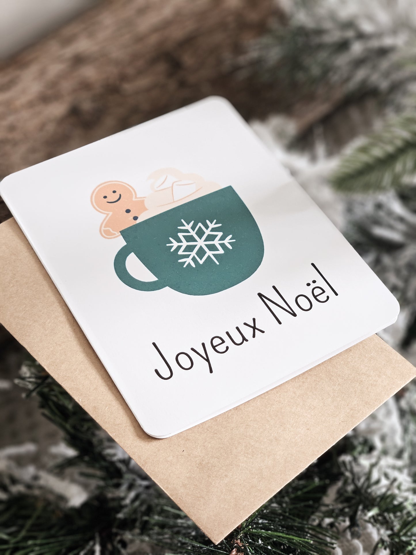 Carte de Noël / Classique CHOCOLAT CHAUD