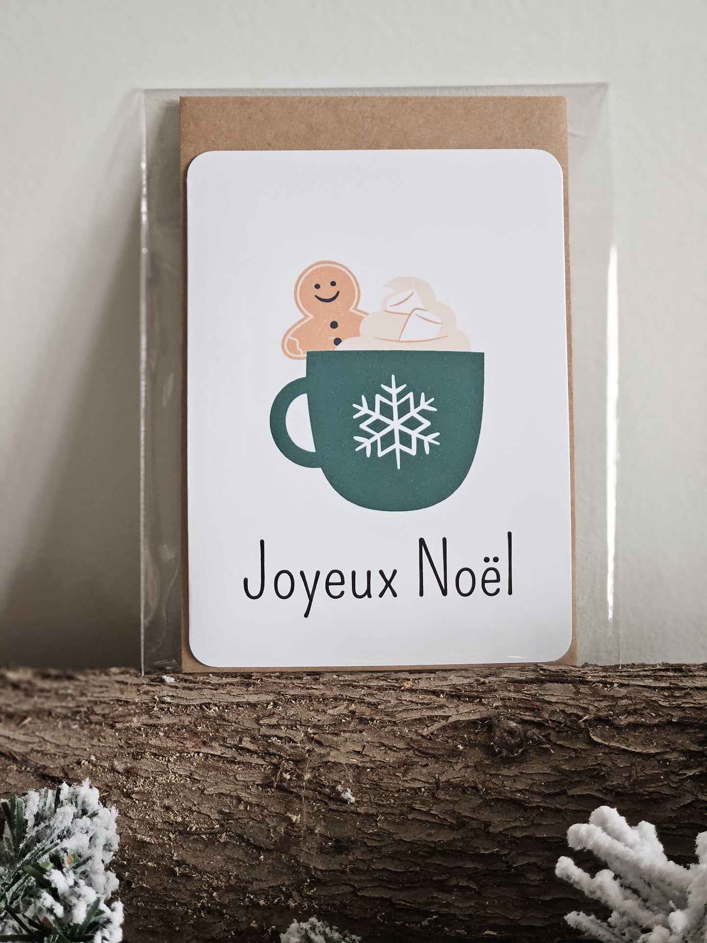 Carte de Noël / Classique CHOCOLAT CHAUD