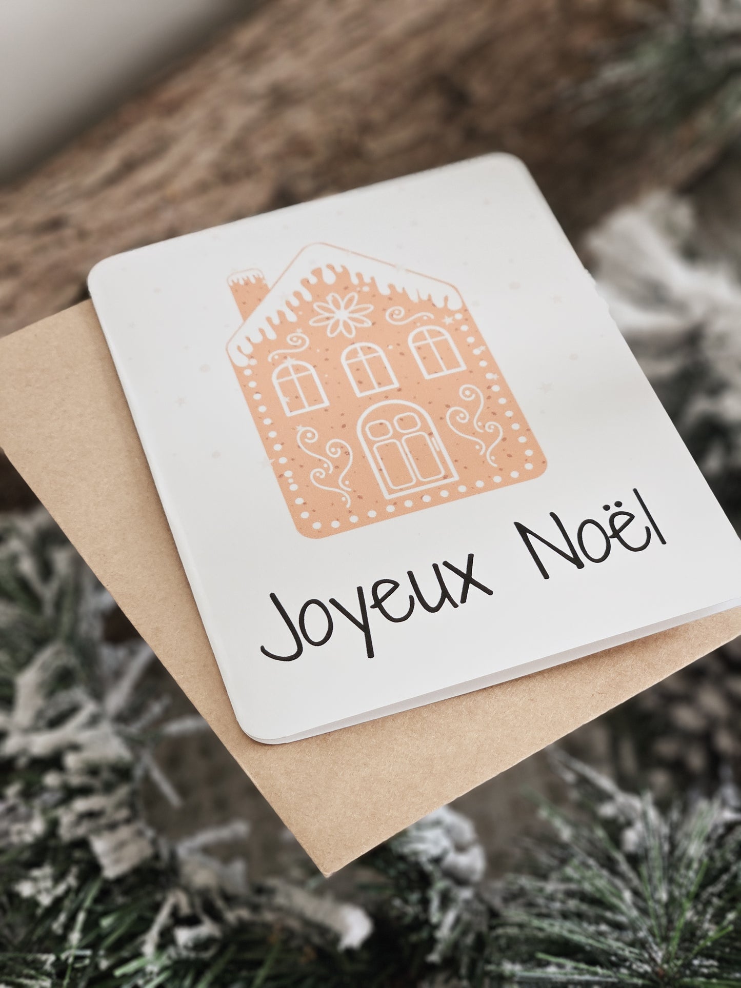 Carte de Noël / Classique MAISON PAIN D'ÉPICES