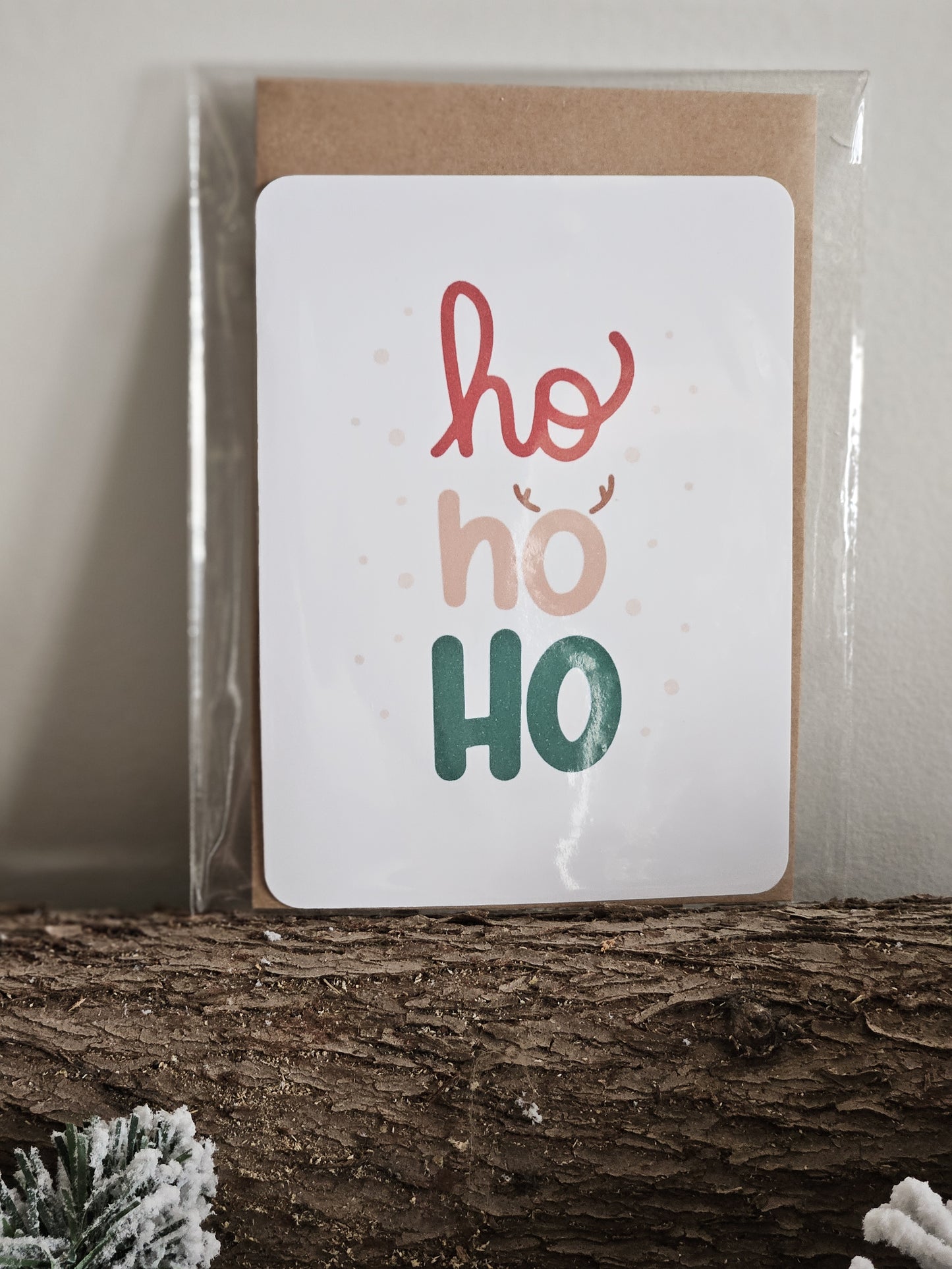 Carte de Noël / Classique HO HO HO