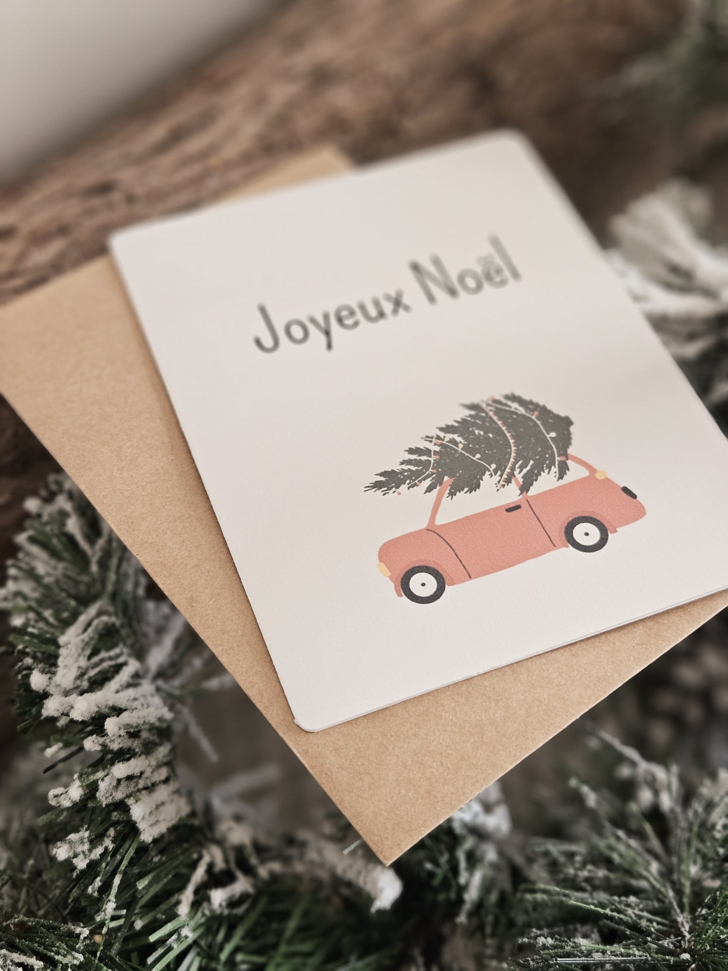 Carte de Noël /  ÉLÉGANCE VOITURE