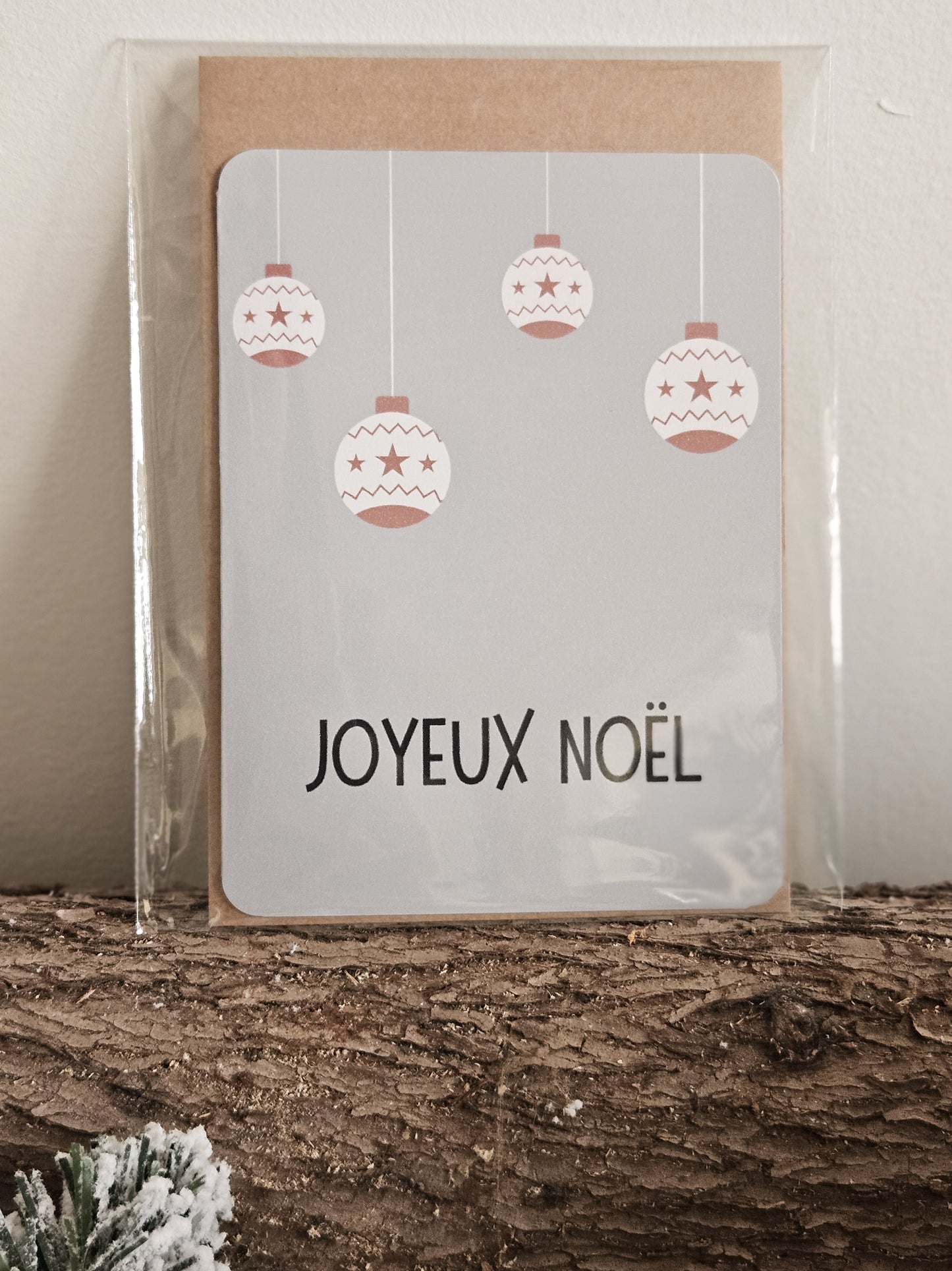 Carte de Noël / ÉLÉGANCE BOULES