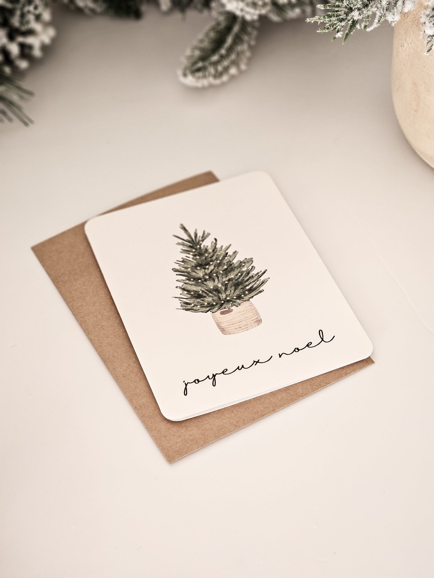 Carte de Noël / Minimaliste SAPIN