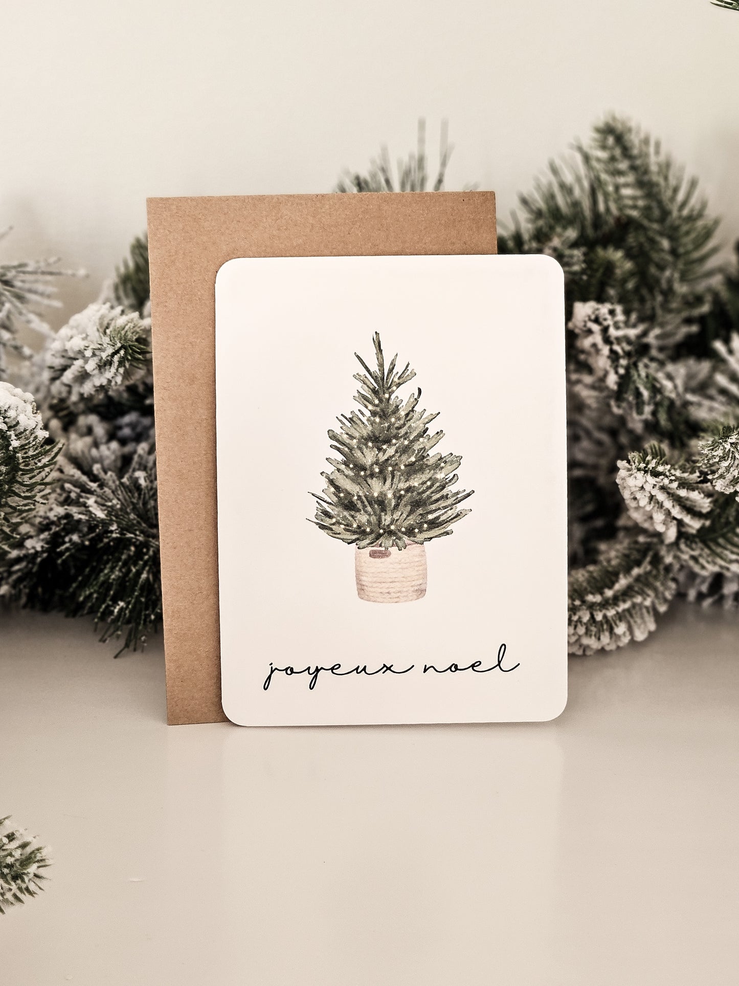 Carte de Noël / Minimaliste SAPIN