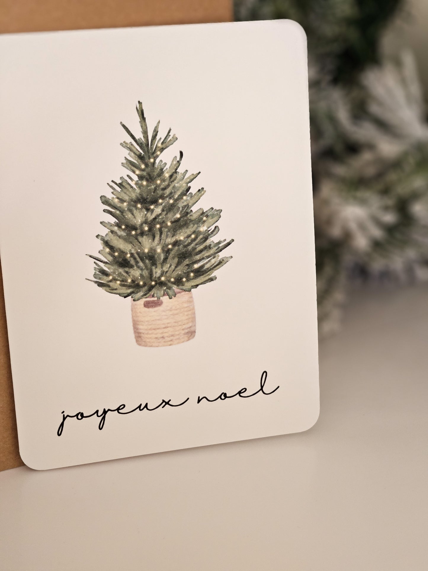 Carte de Noël / Minimaliste SAPIN