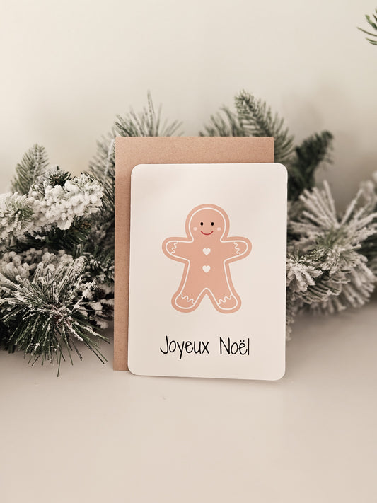 Carte de Noël / Pain d'épices Bonhomme