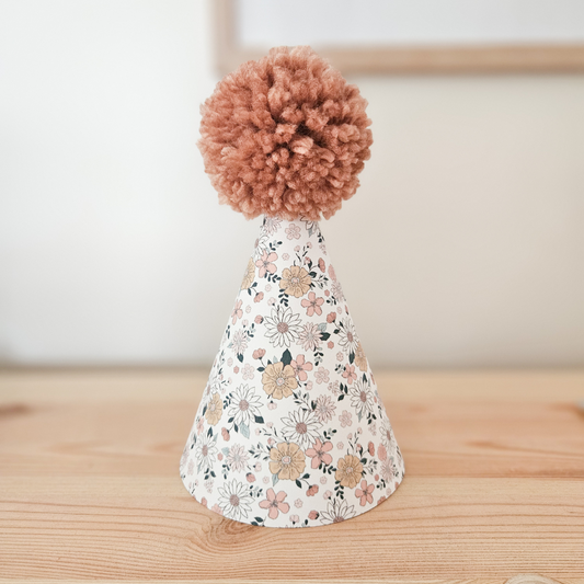 Party Hat / Vintage Flowers