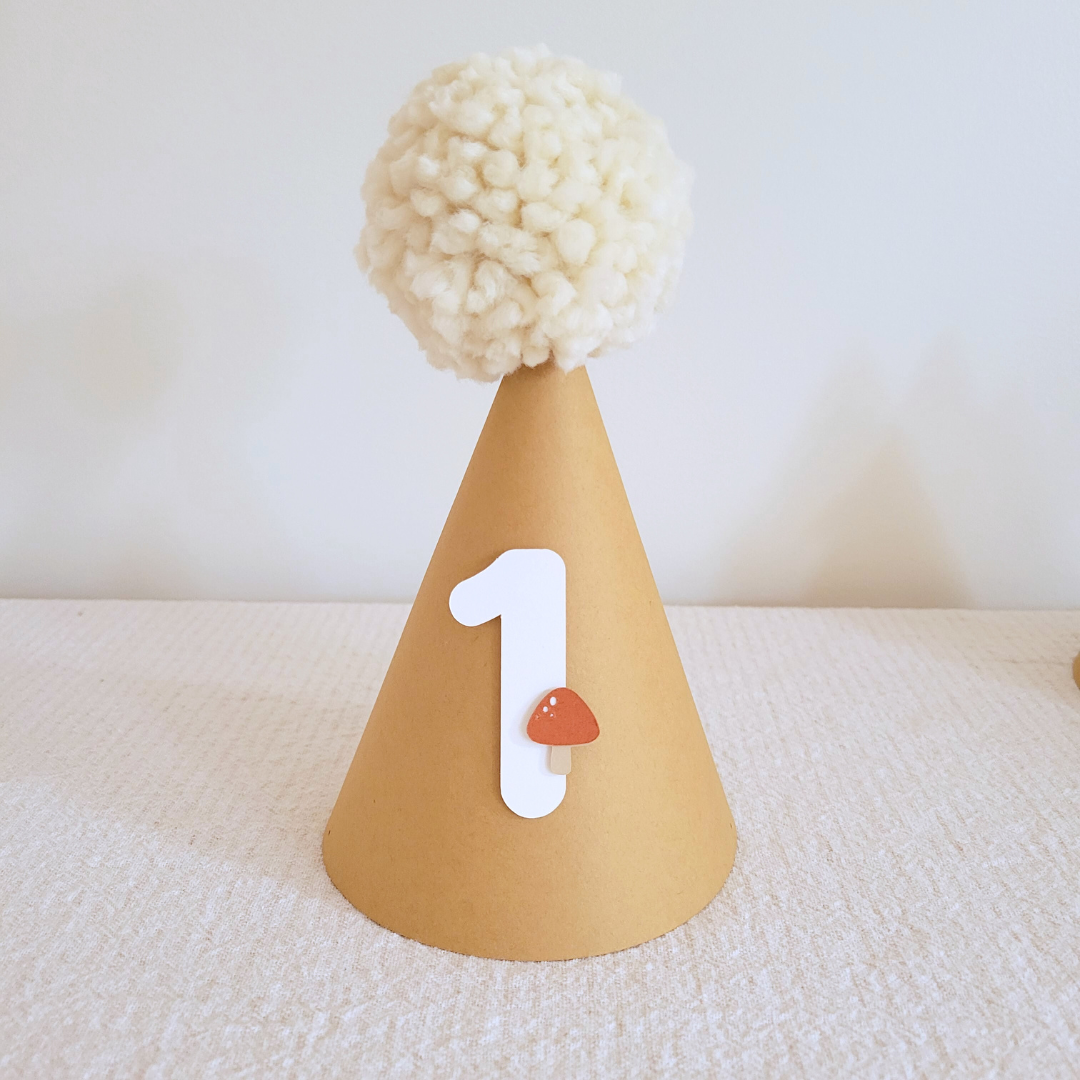 Party Hat with Number / Mushroom